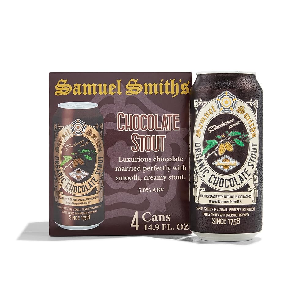 Samuel Smiths Old Brewery, Stout Chocolate Organic, 4pk, 14.9 Fl Oz Cans