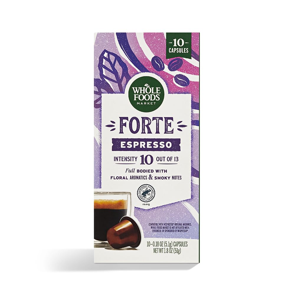 Forte Espresso Pods, Floral Aromatics & Smoky Notes, 10 Count