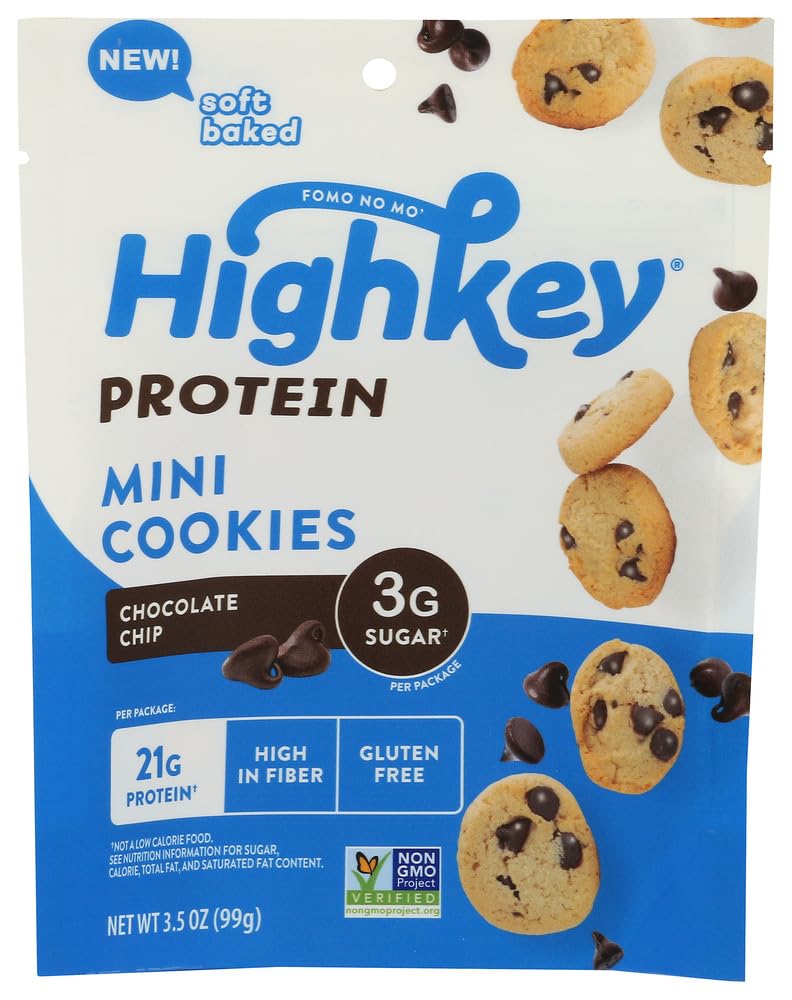 HighKey Mini Protein Chocolate Chip Cookies, 3.5 OZ