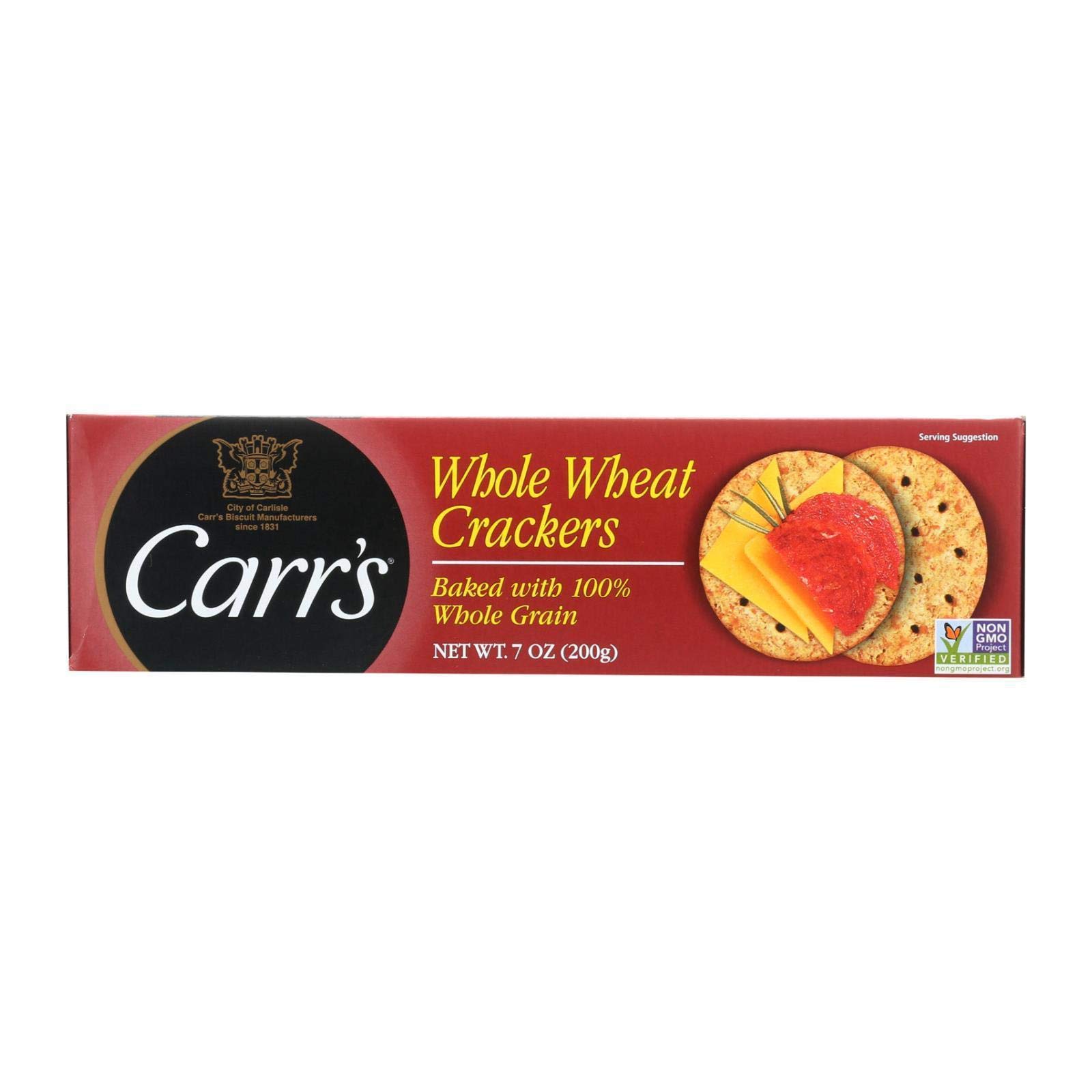 Carr's Whole Wheat Crackers, 7 Ounce