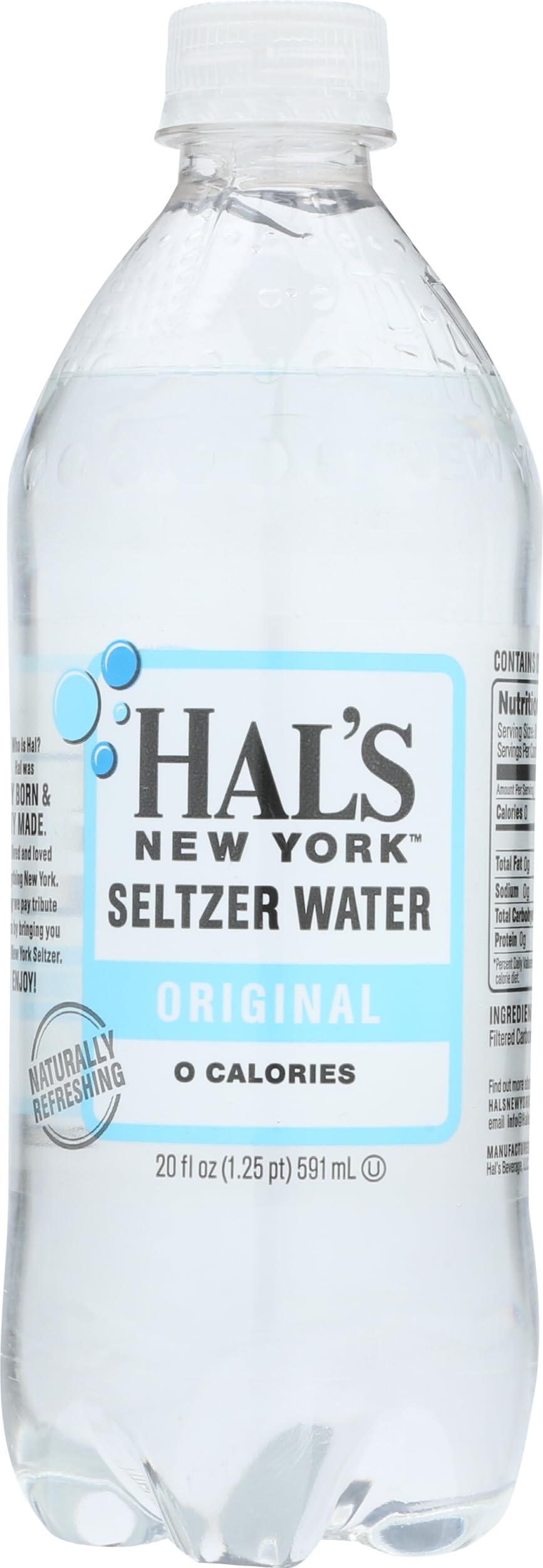 Hals New York, Original Seltzer, 20 Ounce