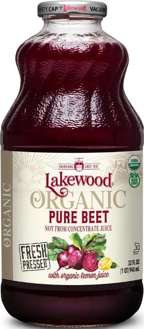 Lakewood Organic Beet Juice, 32 Fl Oz (Pack of 1) Package May Vary