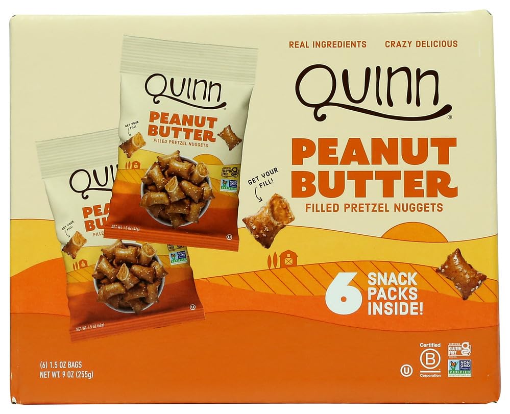 Pretzel Nuggets Filled Peanut Butter Snack Pack, 1.5 Ounce, 6 Pack