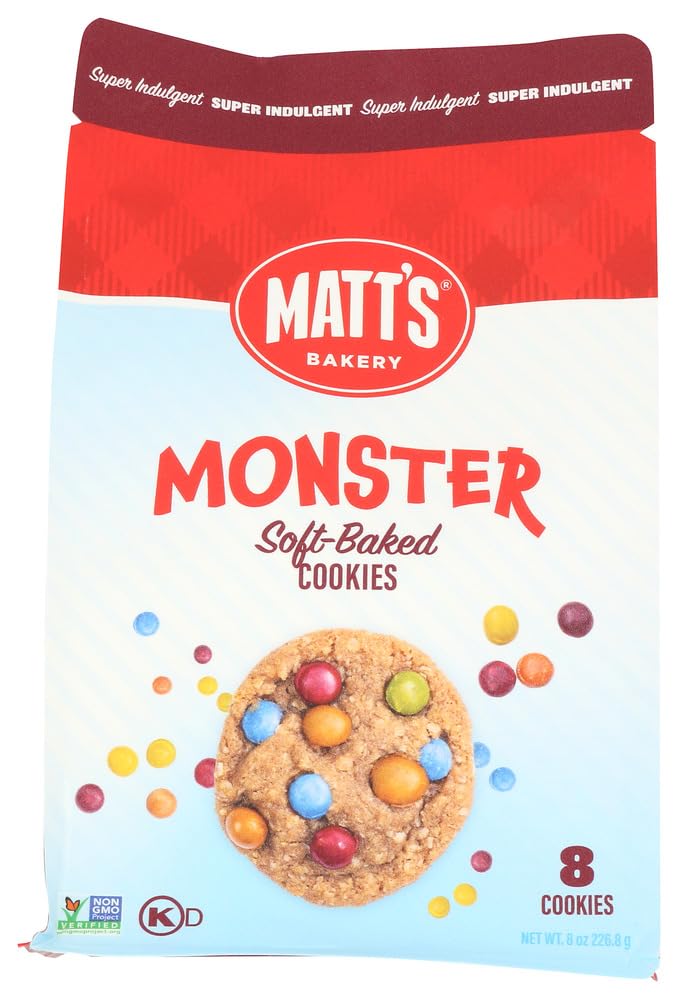 Matts Monster Soft Baked Cookies, 8 OZ