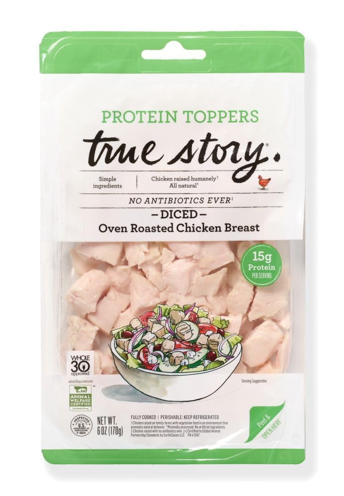 True Story Foods Oven Roasted Chicken Breast Protein Topper, 6 OZ