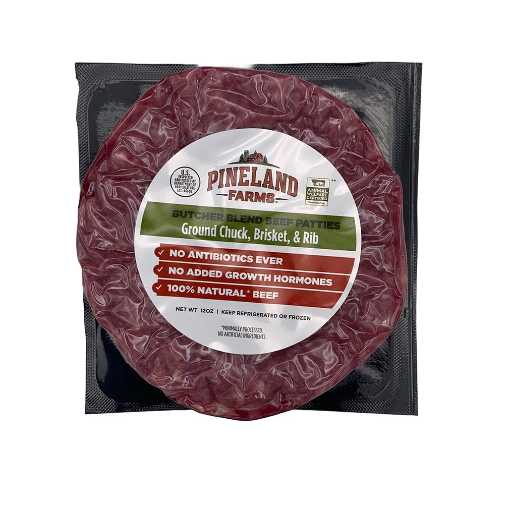 Pineland Farms Natural Meats, Beef Burger Chef Blend Tray Pack Step 1, 12 Ounce