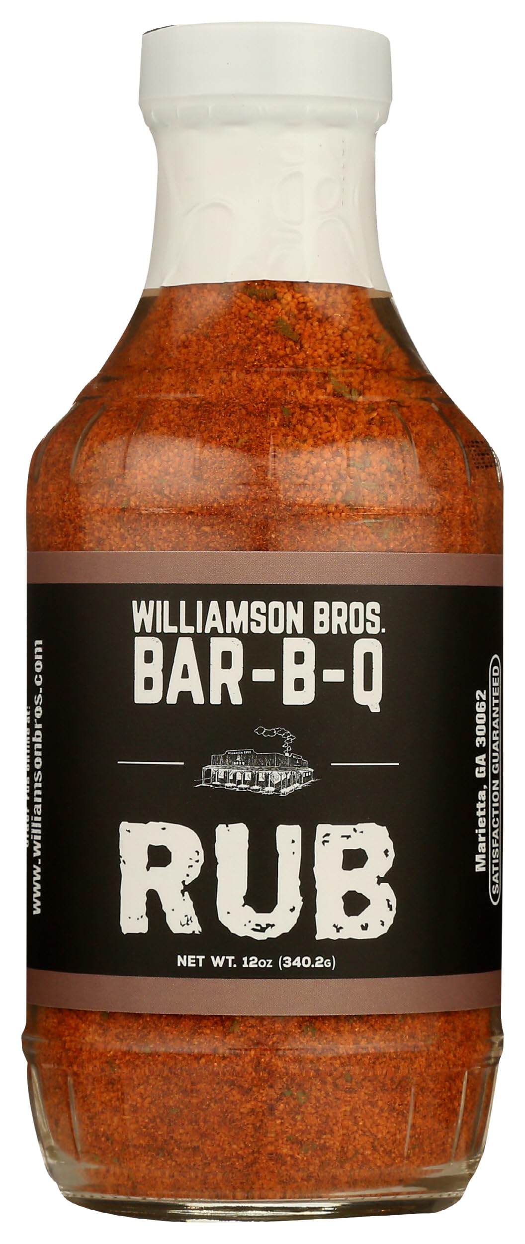 Williamson Brothers Bar-B-Que Rub, 12 oz – BBQ Seasoning Dry Rub for Smoking, Grilling, Pork, Chicken & Beef