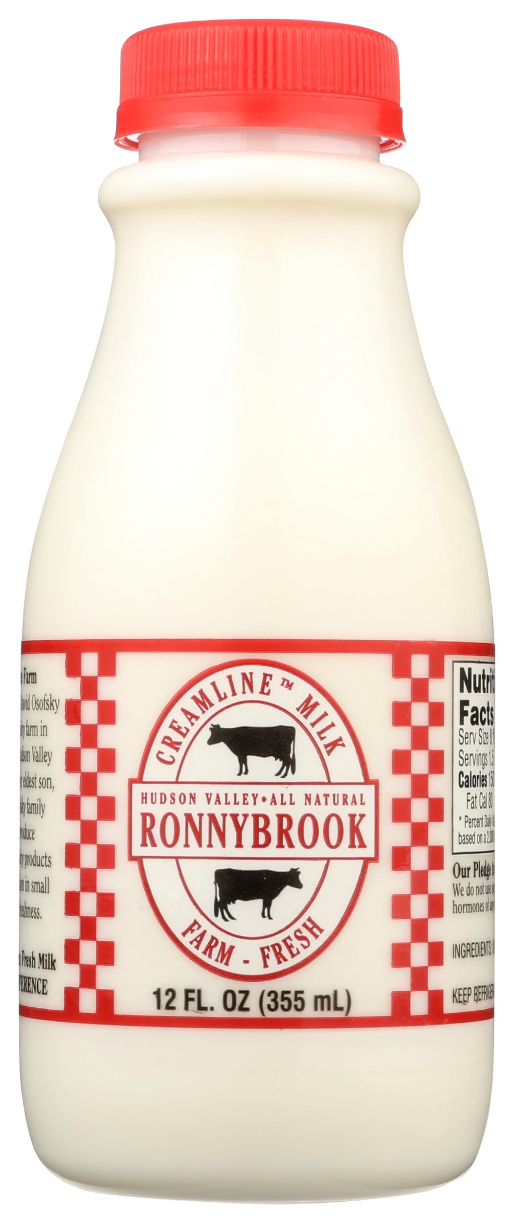 Ronnybrook Farm Dairy Creamline Milk, 12 FZ