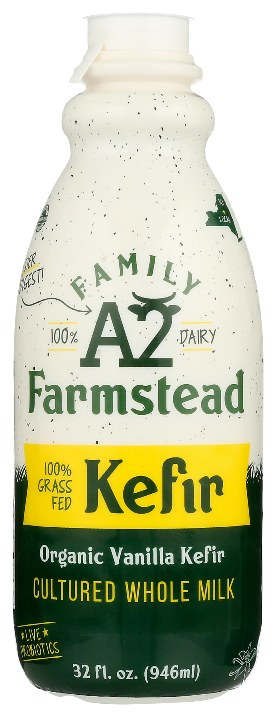 Family Farmstead Dairy Kefir Vanilla Organic, 32 Fl Oz