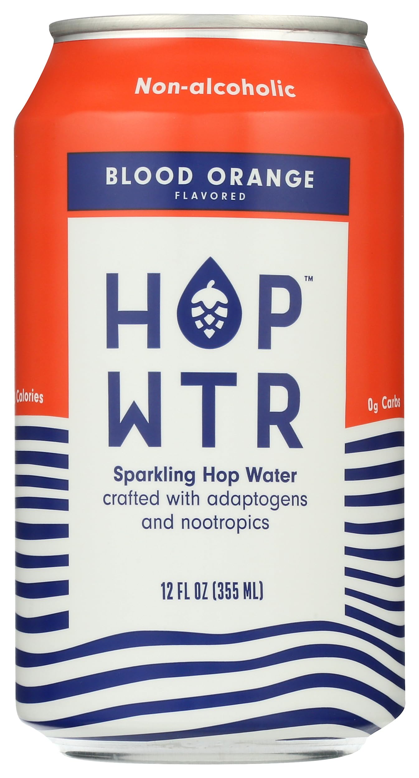 Hop Wtr, Water Sparkling Hop Blood Orange, 12 Fl Oz
