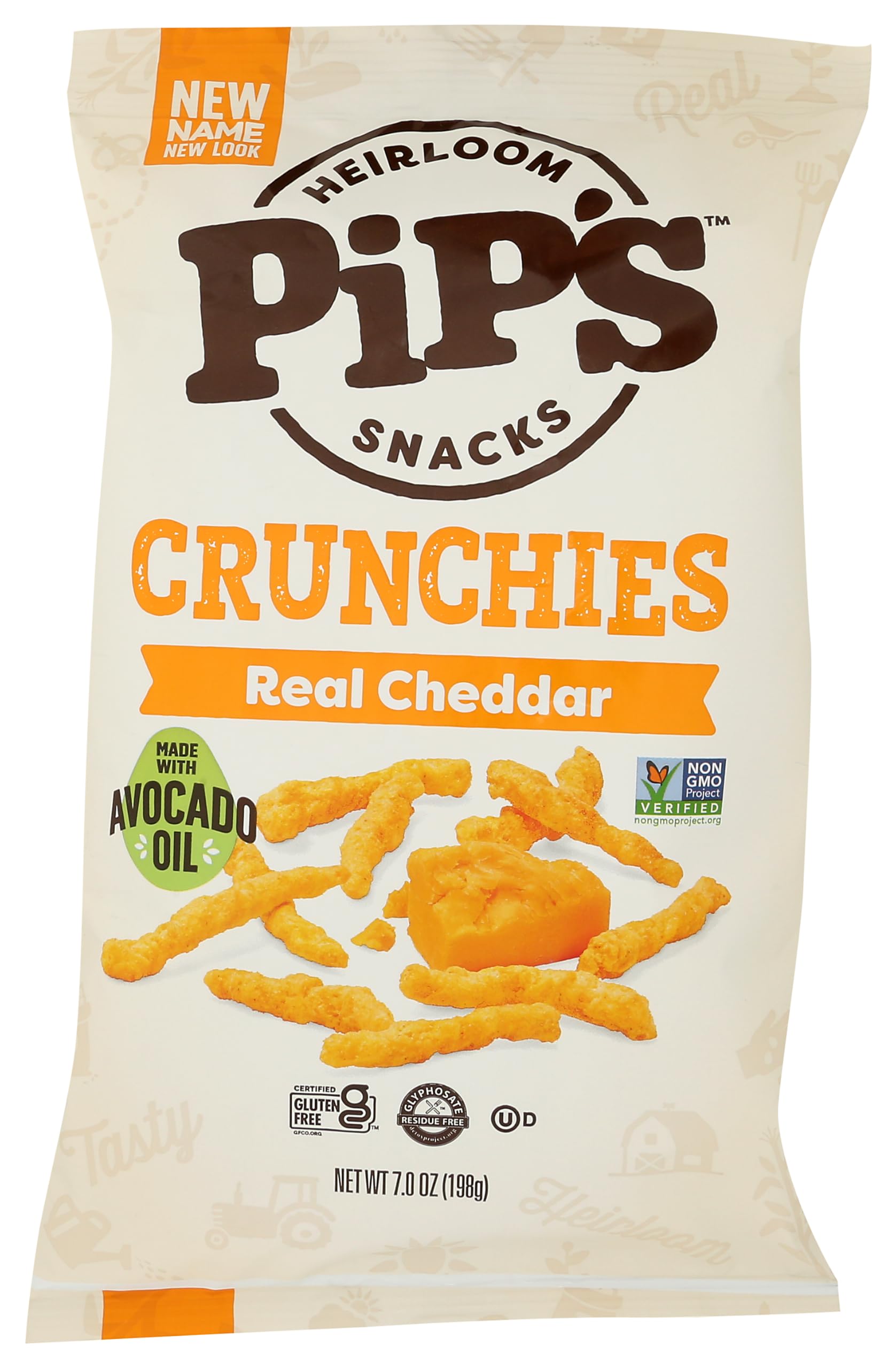 Pipsnacks Real Cheddar Crunchies, 7 OZ