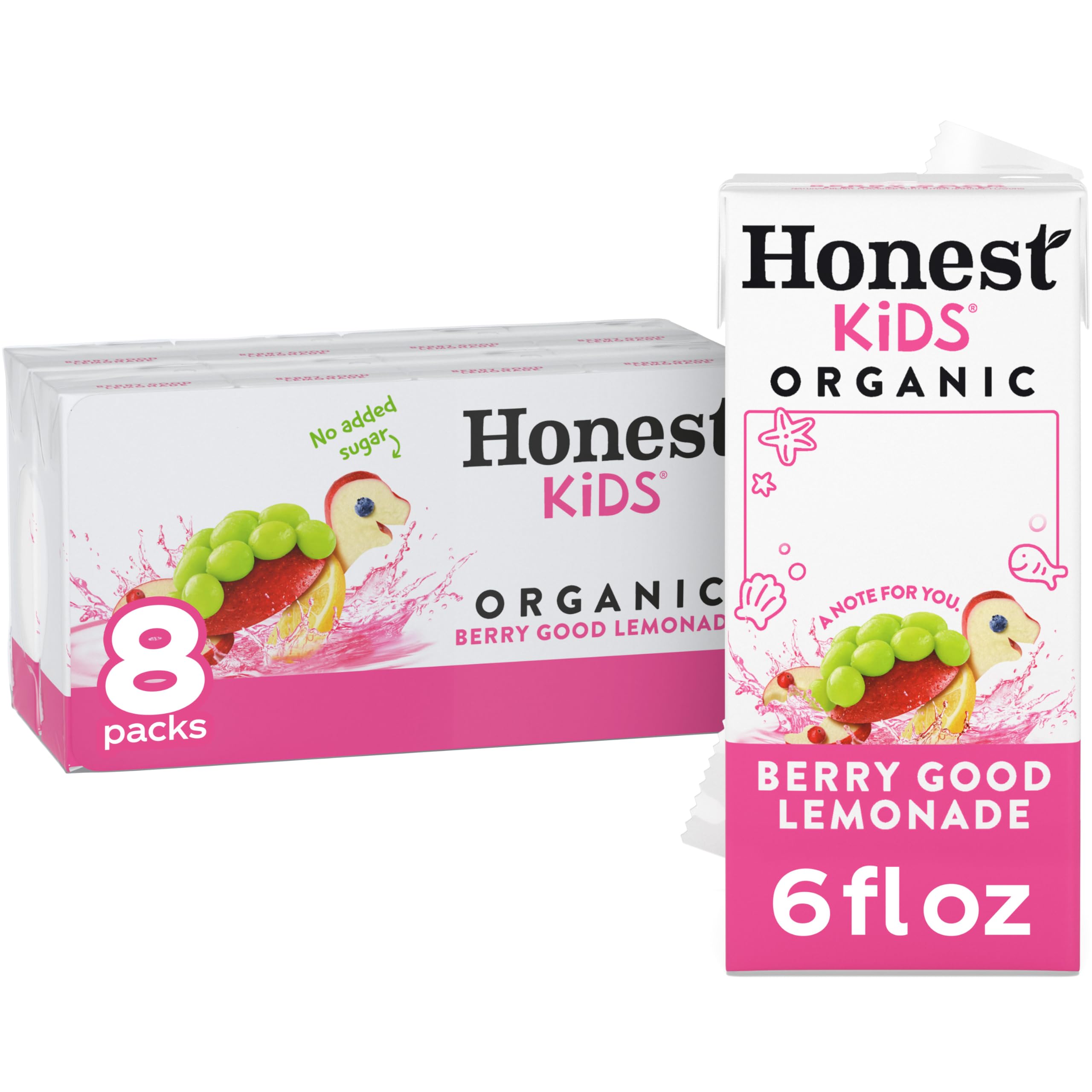 Honest Kids Organic Berry Good Lemonade, 8 boxes, 6 fz ea