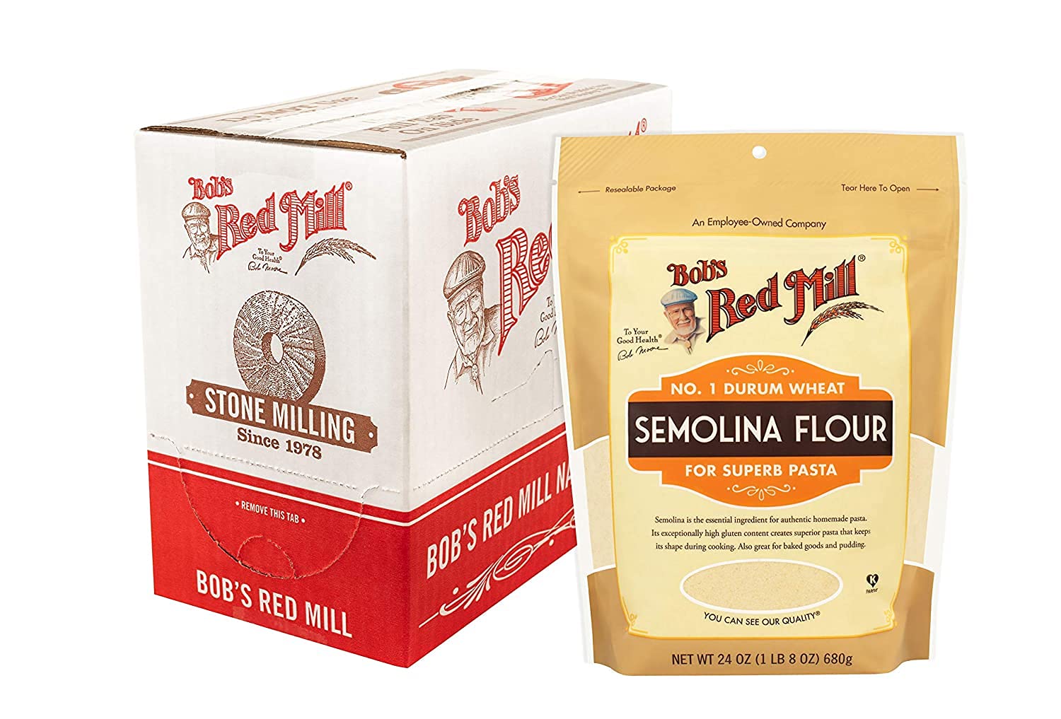 Bob's Red Mill Semolina Pasta Flour, 24oz