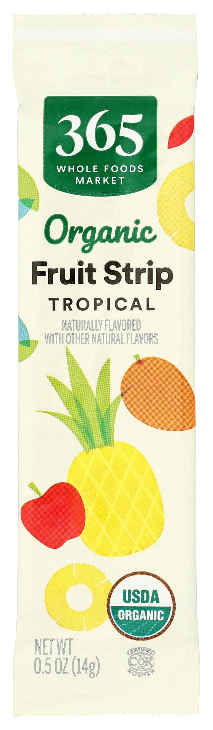 365 by Whole Foods Market Organic Tropical Fruit Strip Single, 0.5 OZ