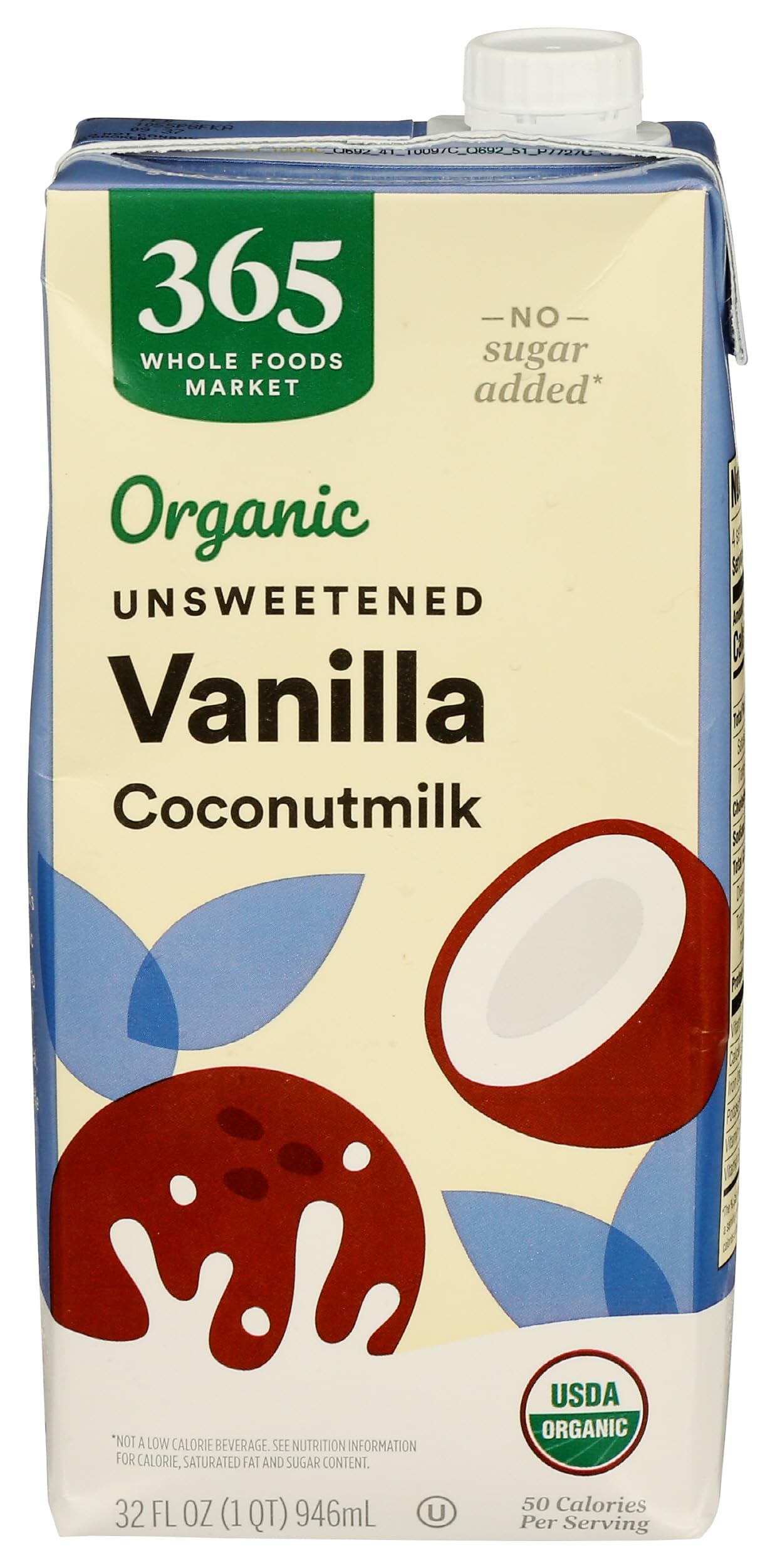 Organic Coconut Milk, Vanilla Unsweetened, 32 Fl Oz