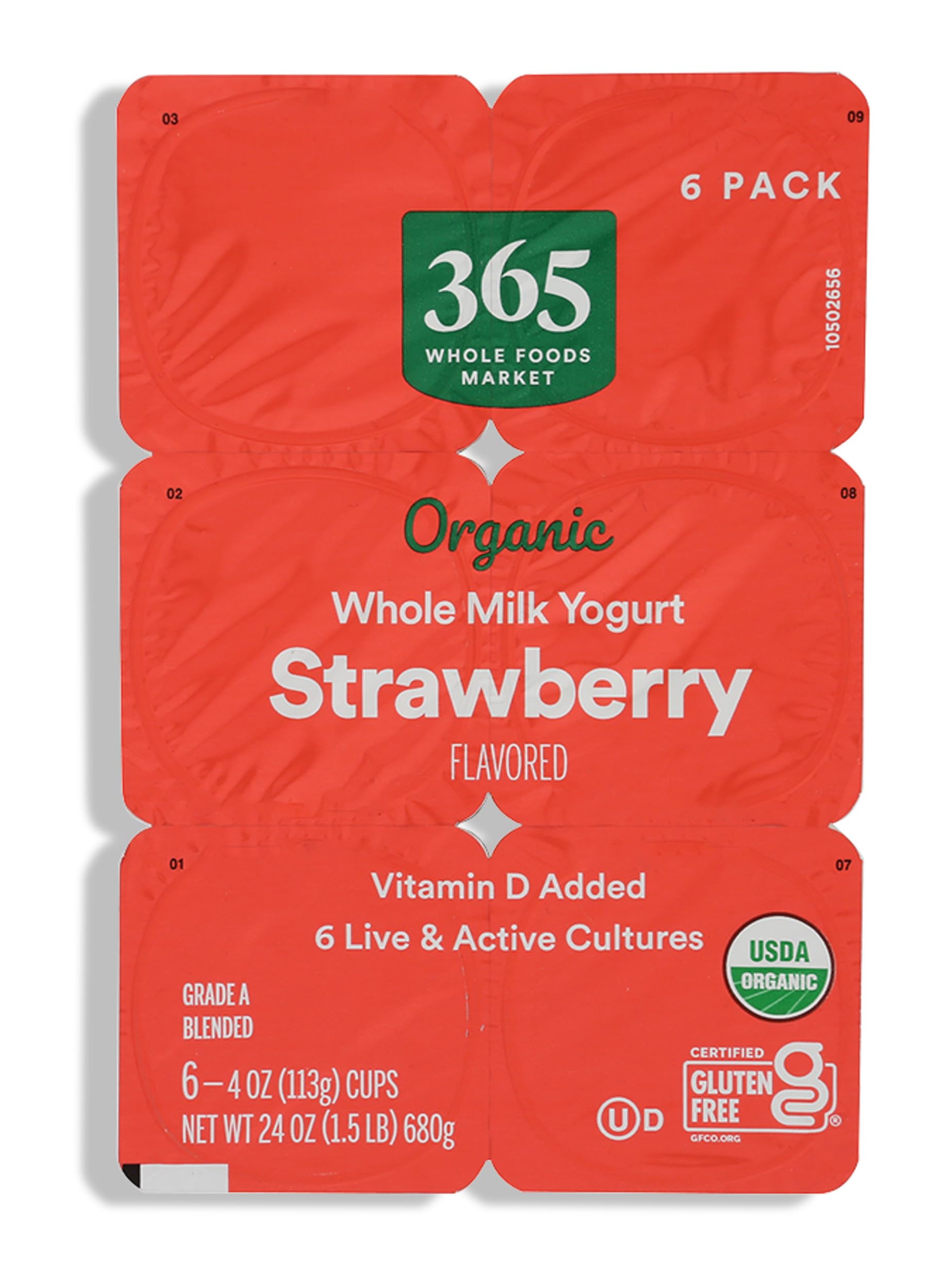 Organic Strawberry Whole Milk Yogurt, 24 oz
