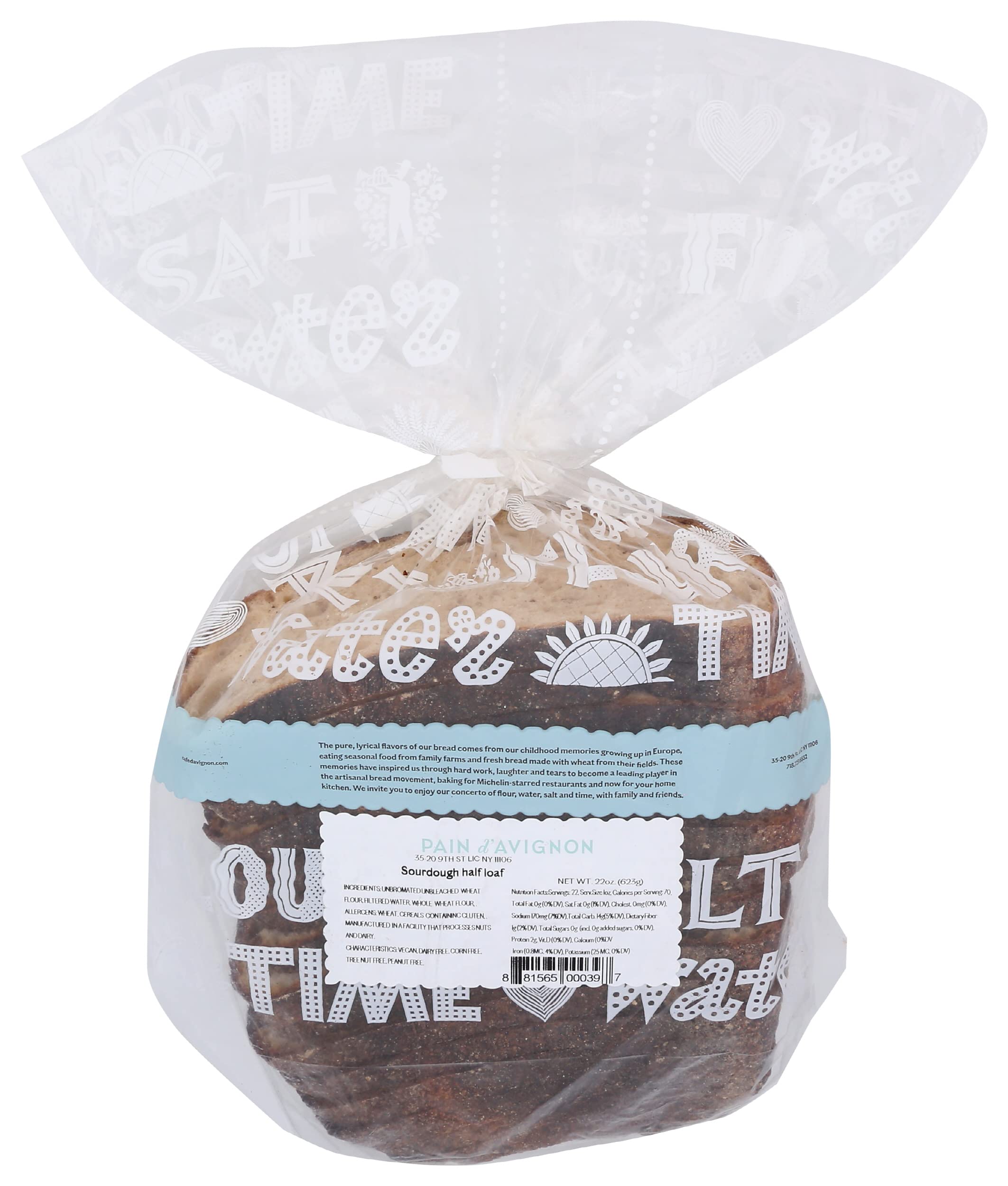 Pain Davignon, Bread Sourdough, Half Loaf, 22 Ounce