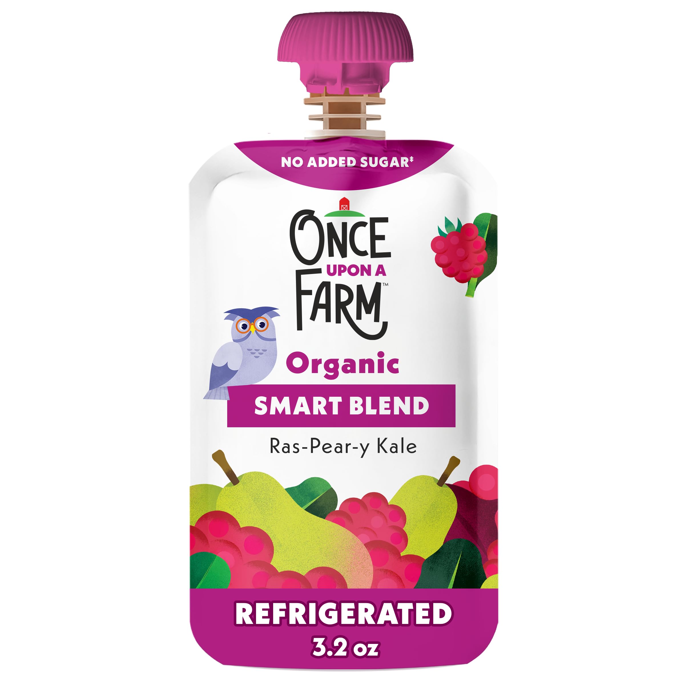 Once Upon a Farm Organic Ras-Pear-y Vanilla Smart Blend, 3.5 Oz