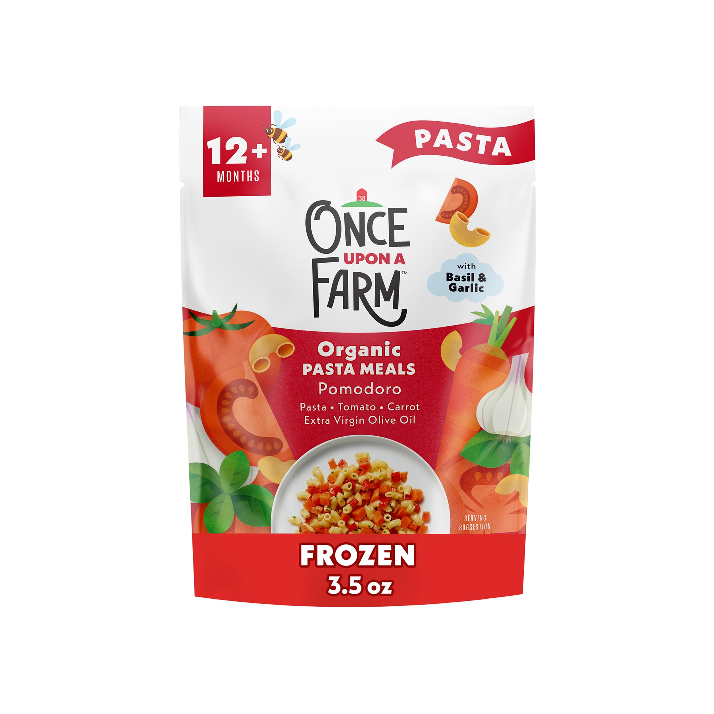 Once Upon a Farm Organic Pomodoro Plant-Rich Baby Meal, 3.5 OZ