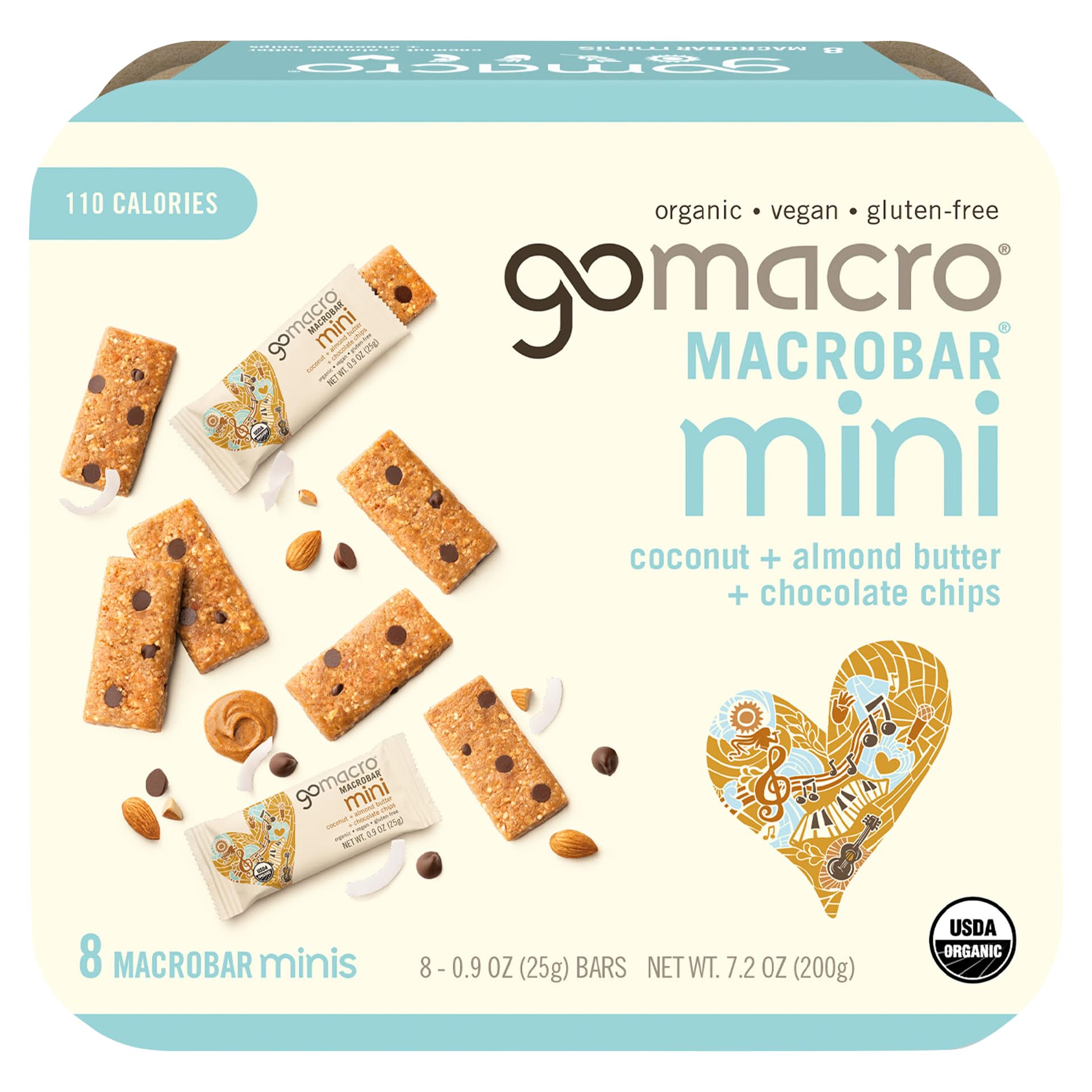 GoMacro BAR COCO ALM MB MINI 8PK
