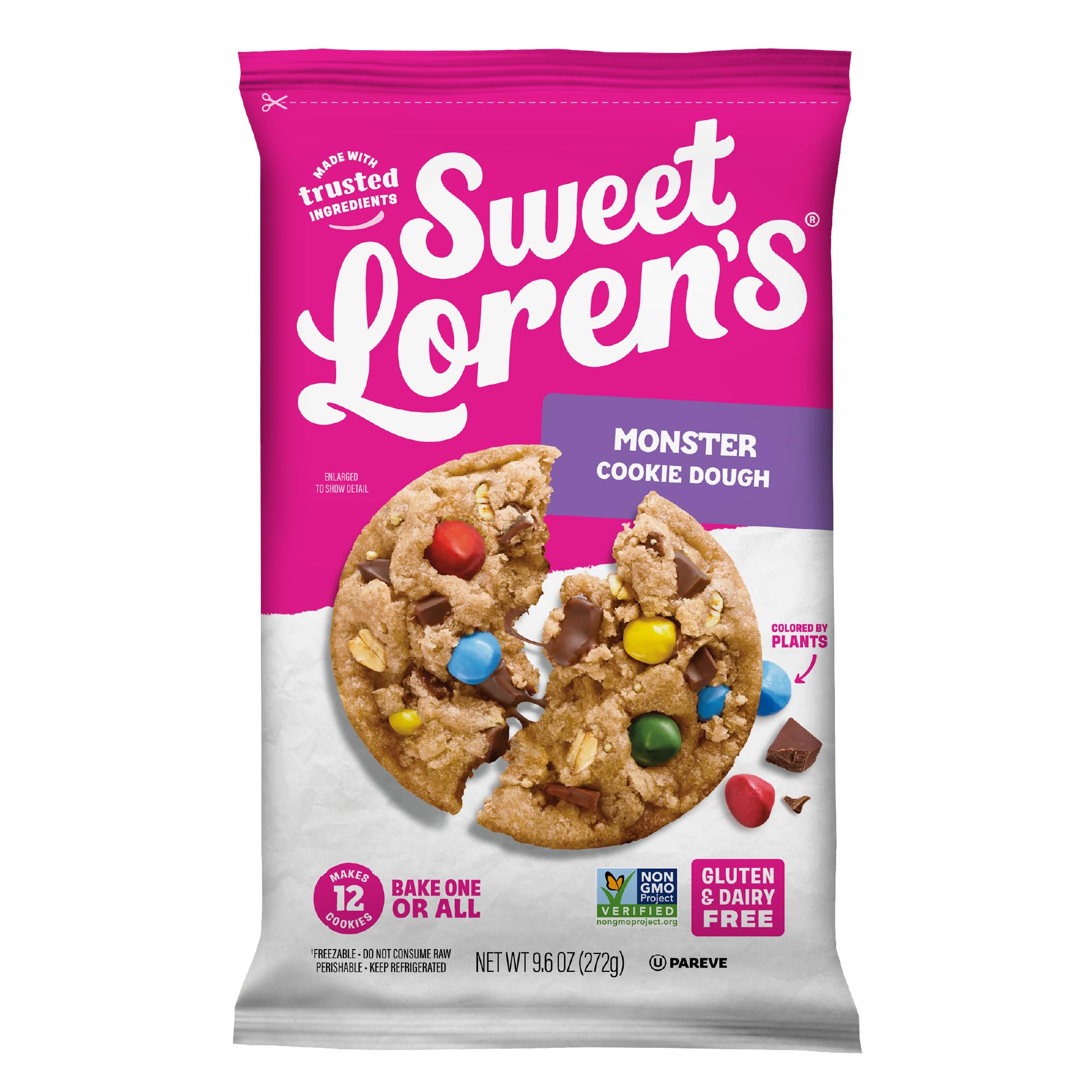 Sweet Lorens Monster Cookie Dough, 9.6 OZ