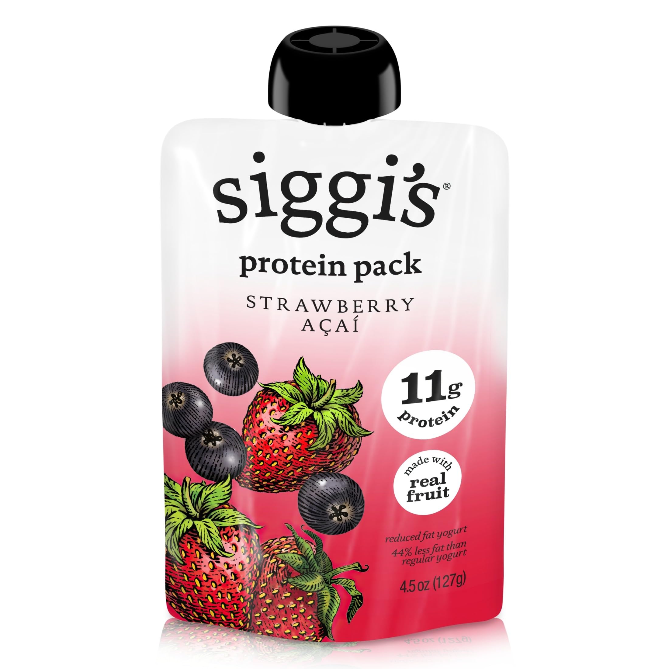Siggi's, Yogurt Pouch Strawberry Acai, 4.5 Ounce