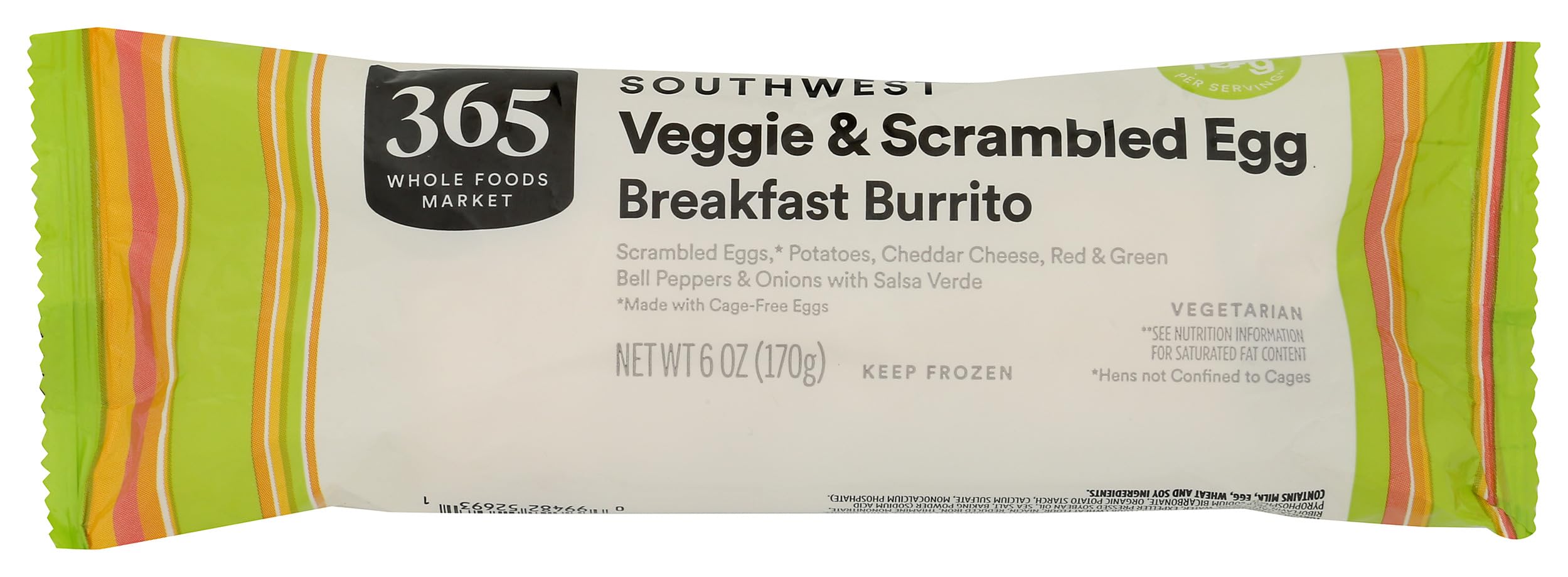 365 by Whole Foods Market Veggie Breakfast Burrito, 6 OZ