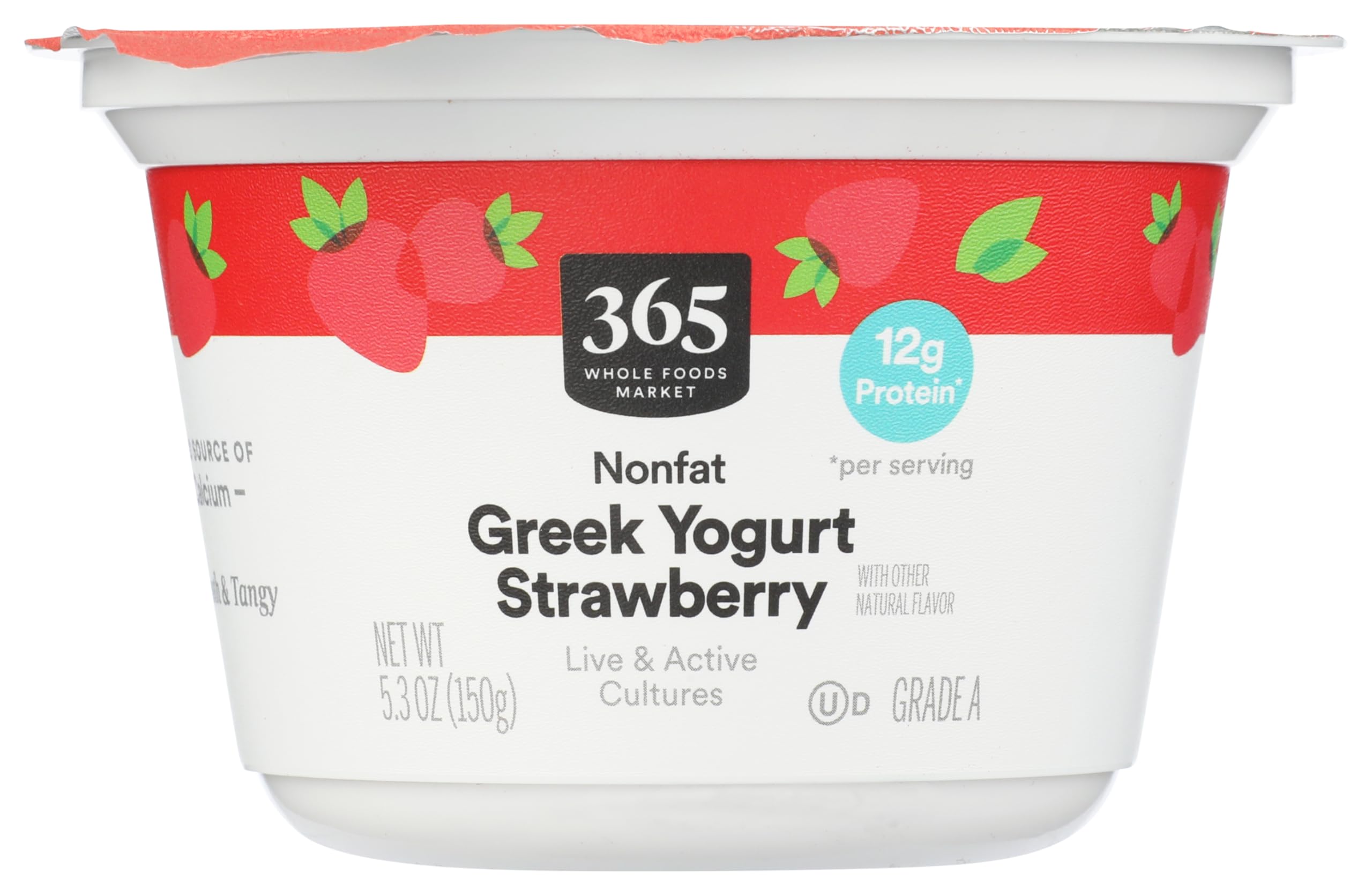 365 by Whole Foods Market Nonfat Strawberry Greek Yogurt, 5.3 OZ