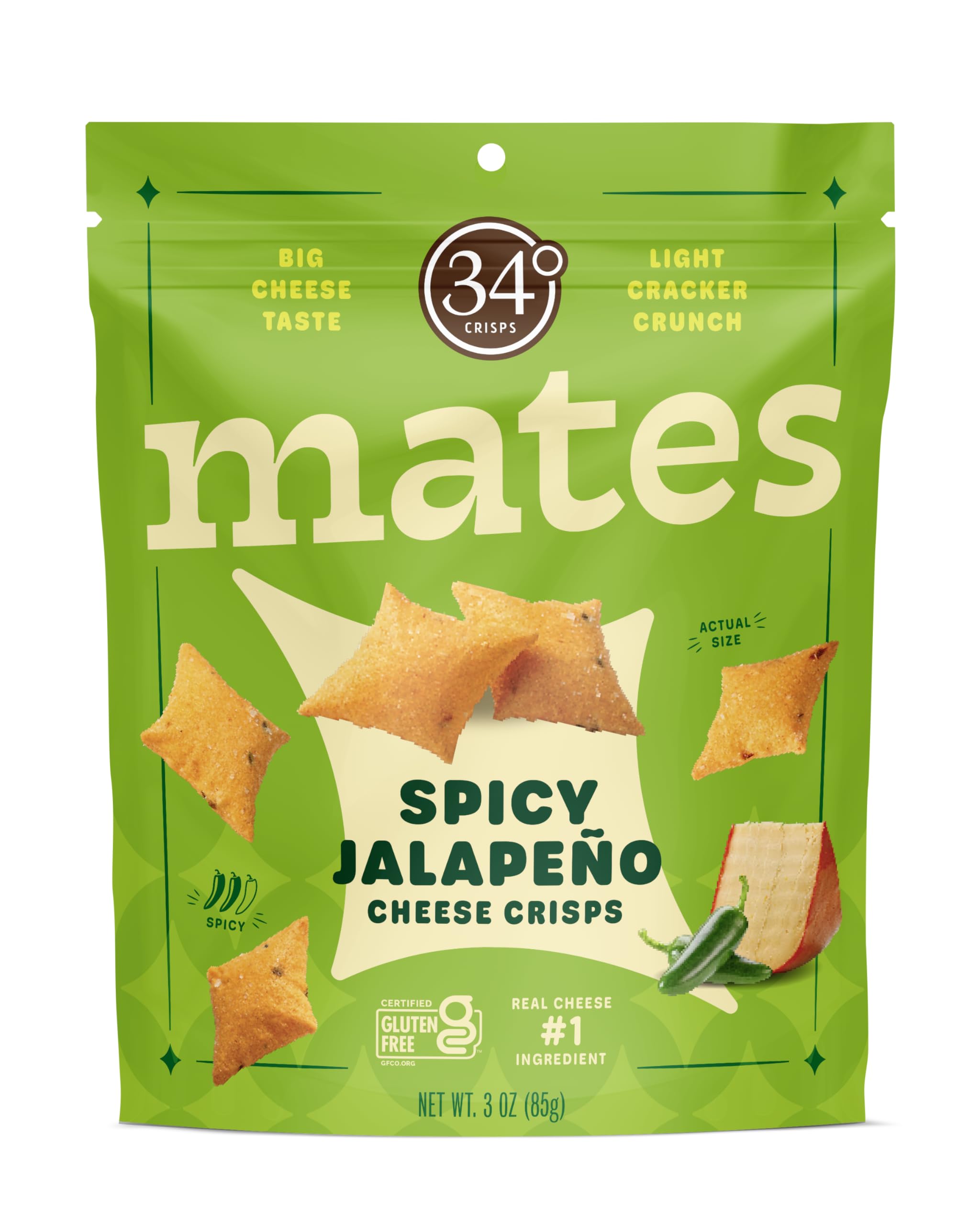 34 Degrees Spicy Jalapeno Mates, 3 OZ