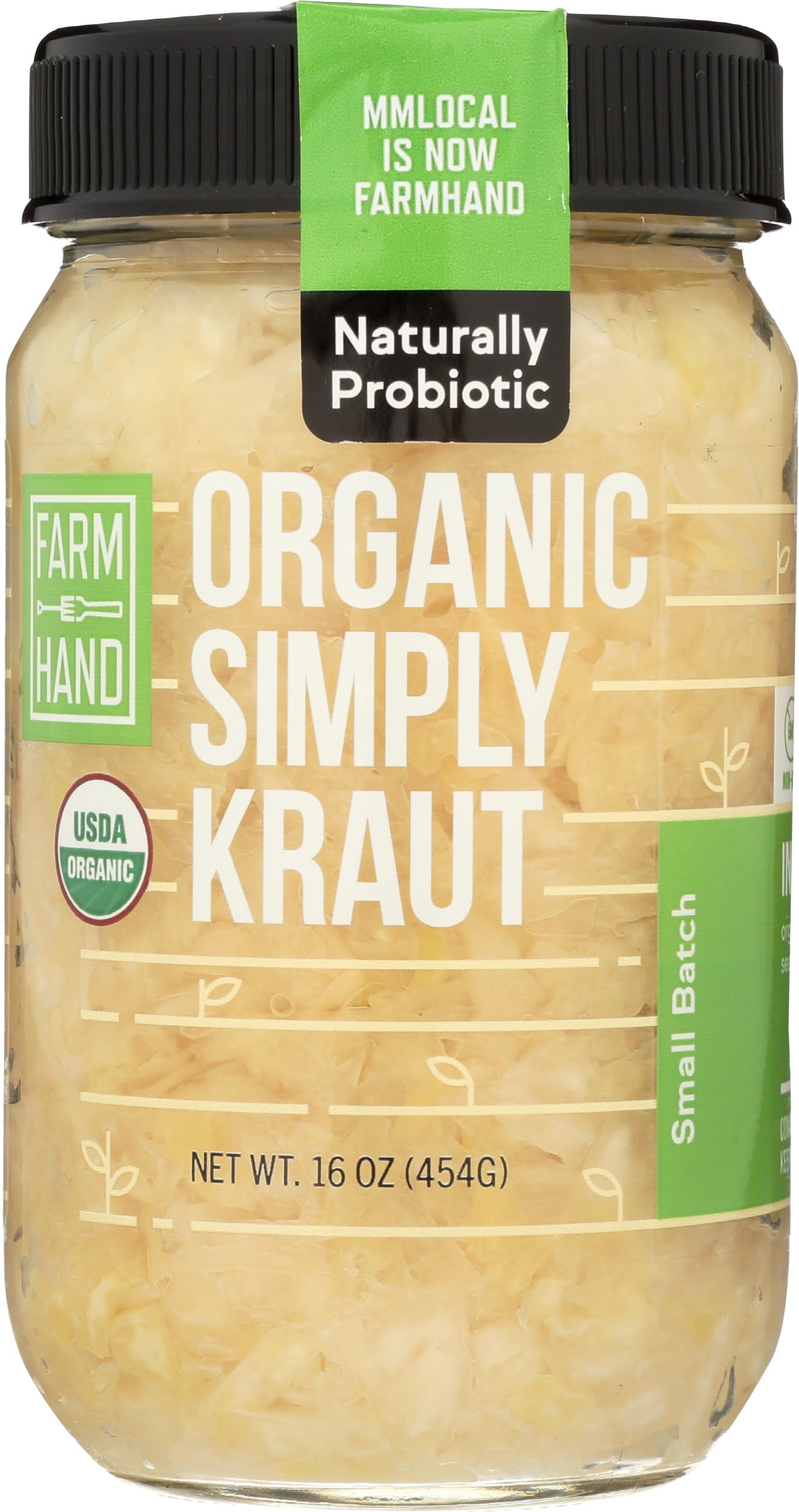 Farmhand Organics Organic Simply Kraut, 16 Oz