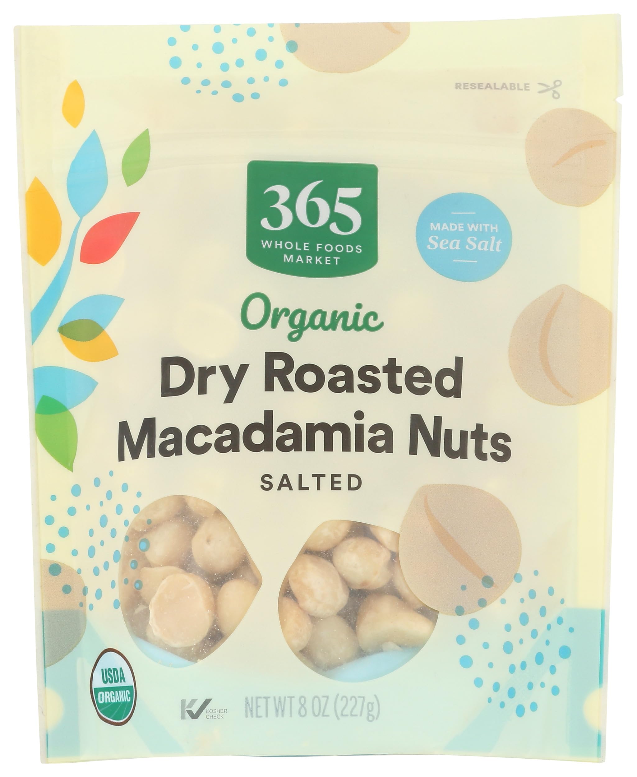 365 by Whole Foods Market Organic Macadamia Nuts, 8 Ounce