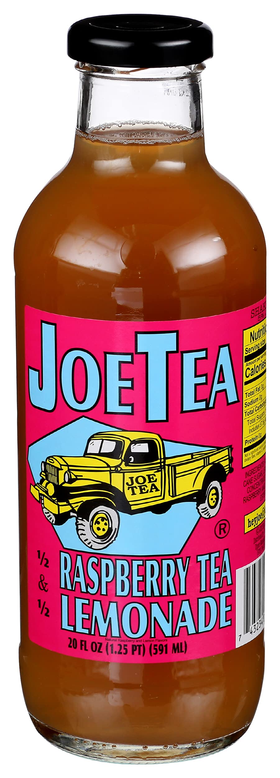 JOE TEA Raspberry Half and Half Lemoande Tea, 20 FZ