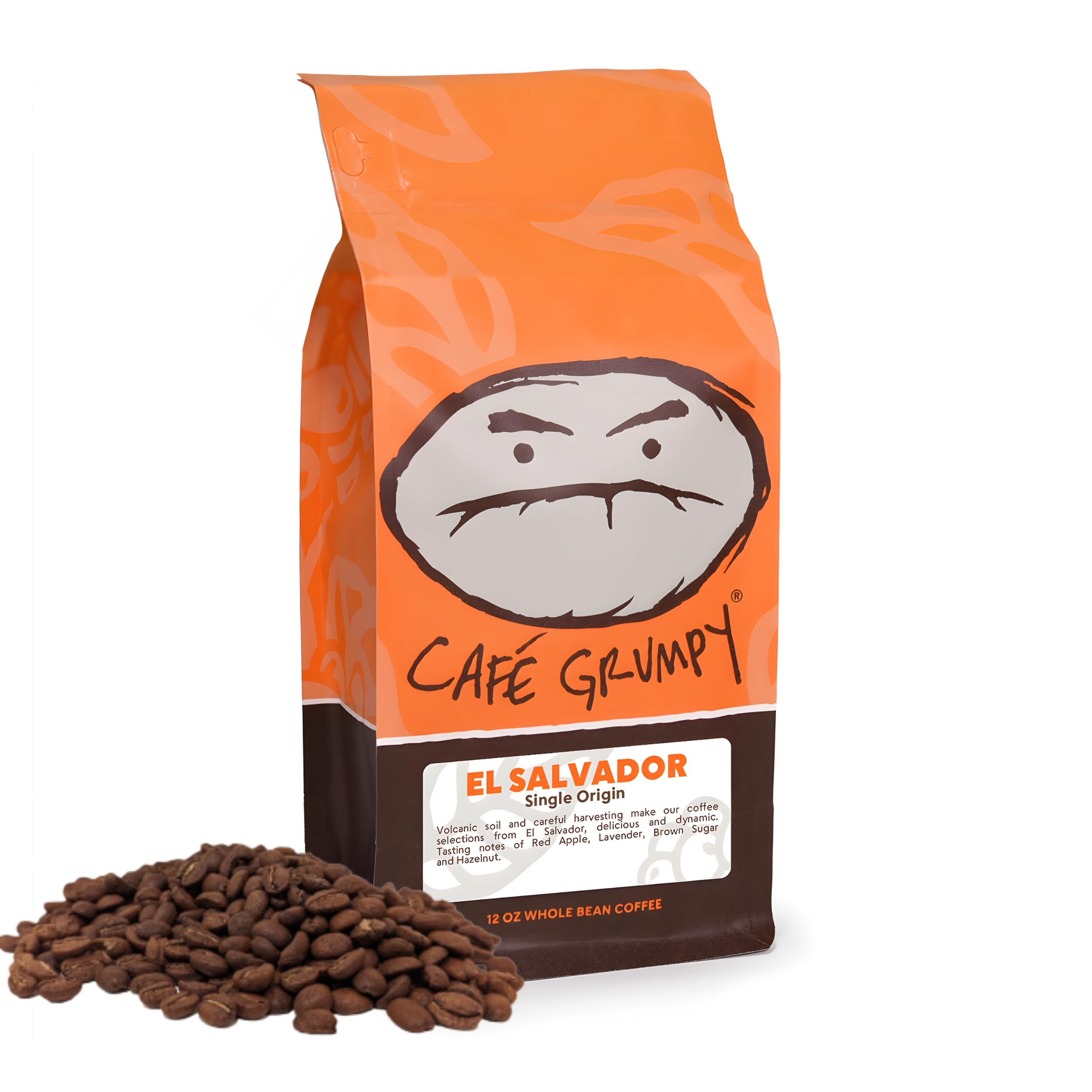 Café Grumpy Premium Fresh Whole Bean Coffee, Single Origin El Salvador, Medium Roast Arabica, Pour Over Cold Brew French Press Coffee Beans