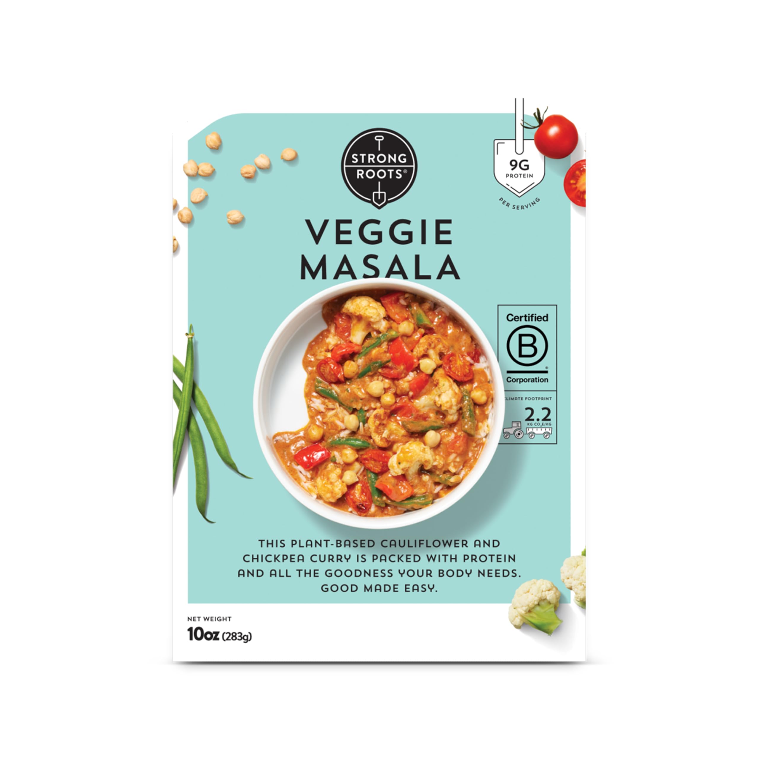 Strong Roots, Masala Veggie, 10 Ounce