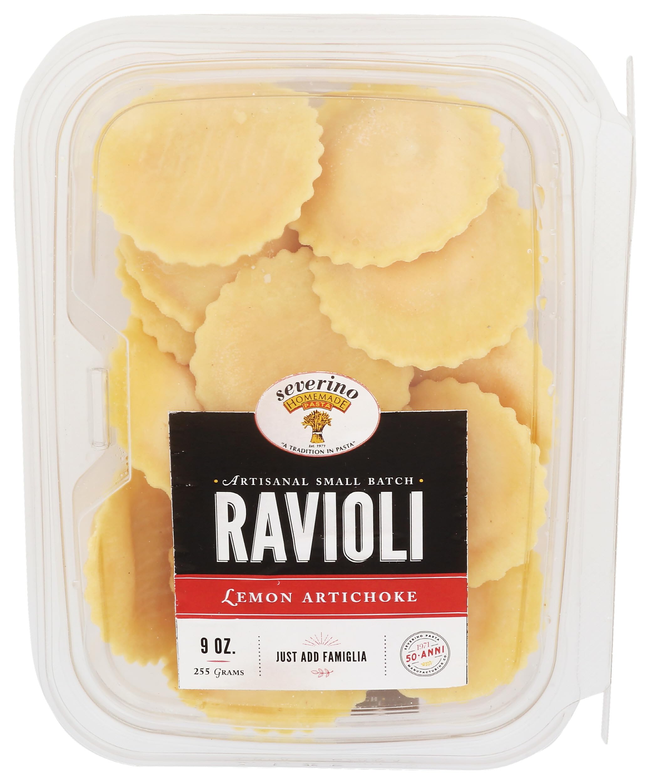 Severino, Ravioli Lemon Artichoke, 9 Ounce