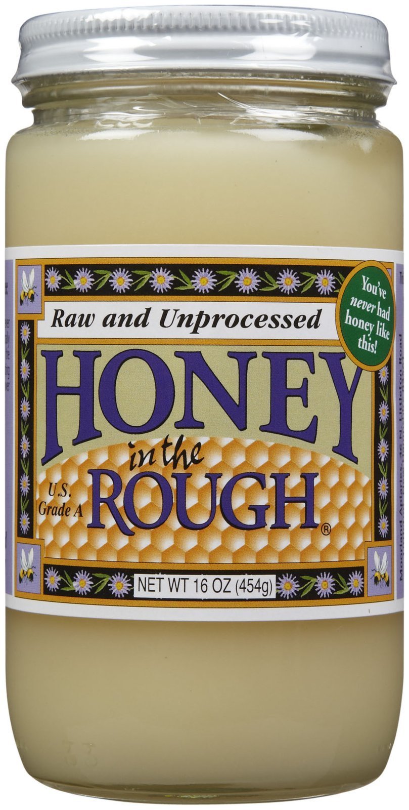 Moorland Honey In The Rough Honey, 16 oz