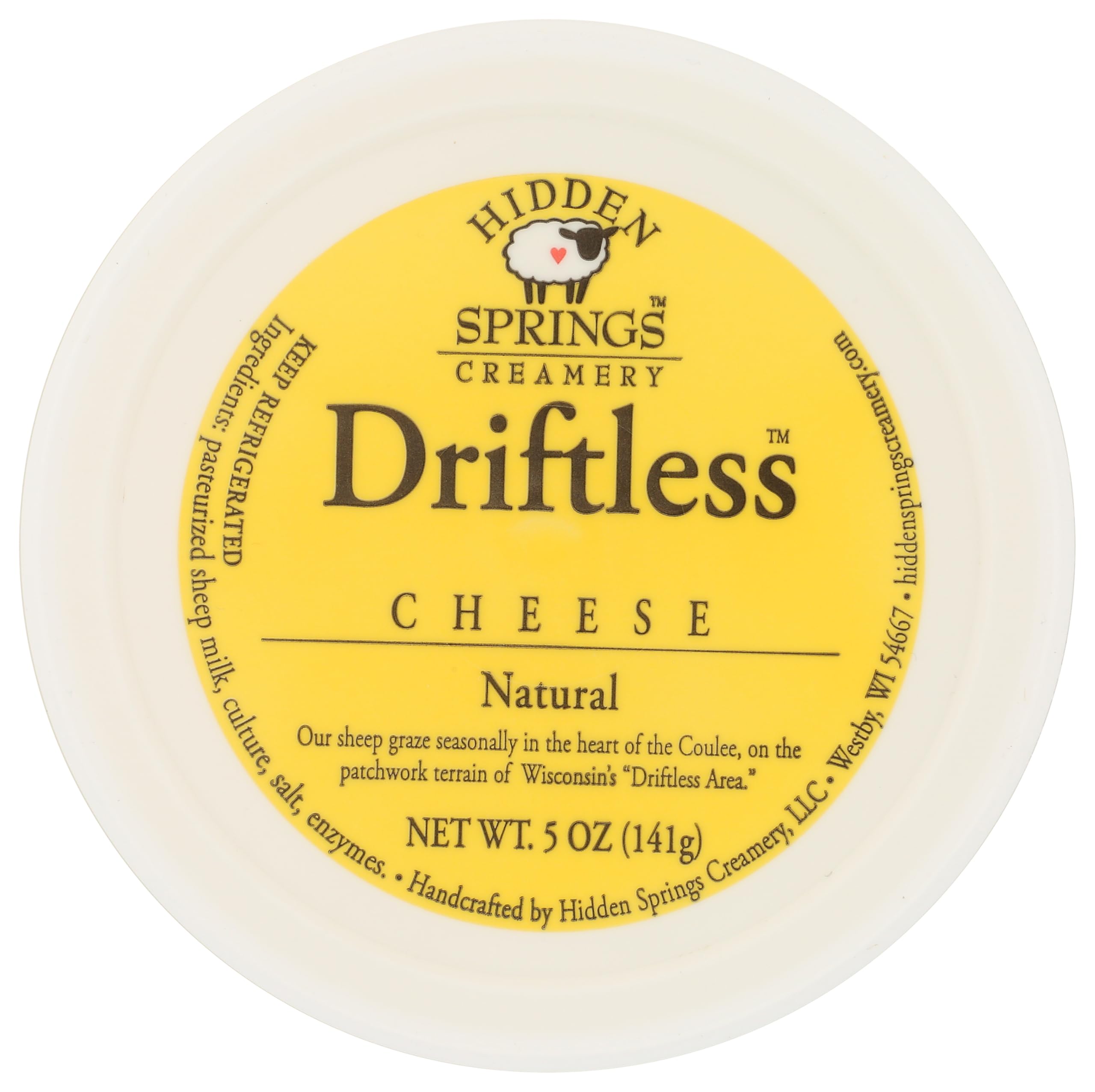 Hidden Springs, Fresh Driftless Natural Sheep Cup, 5 Ounce