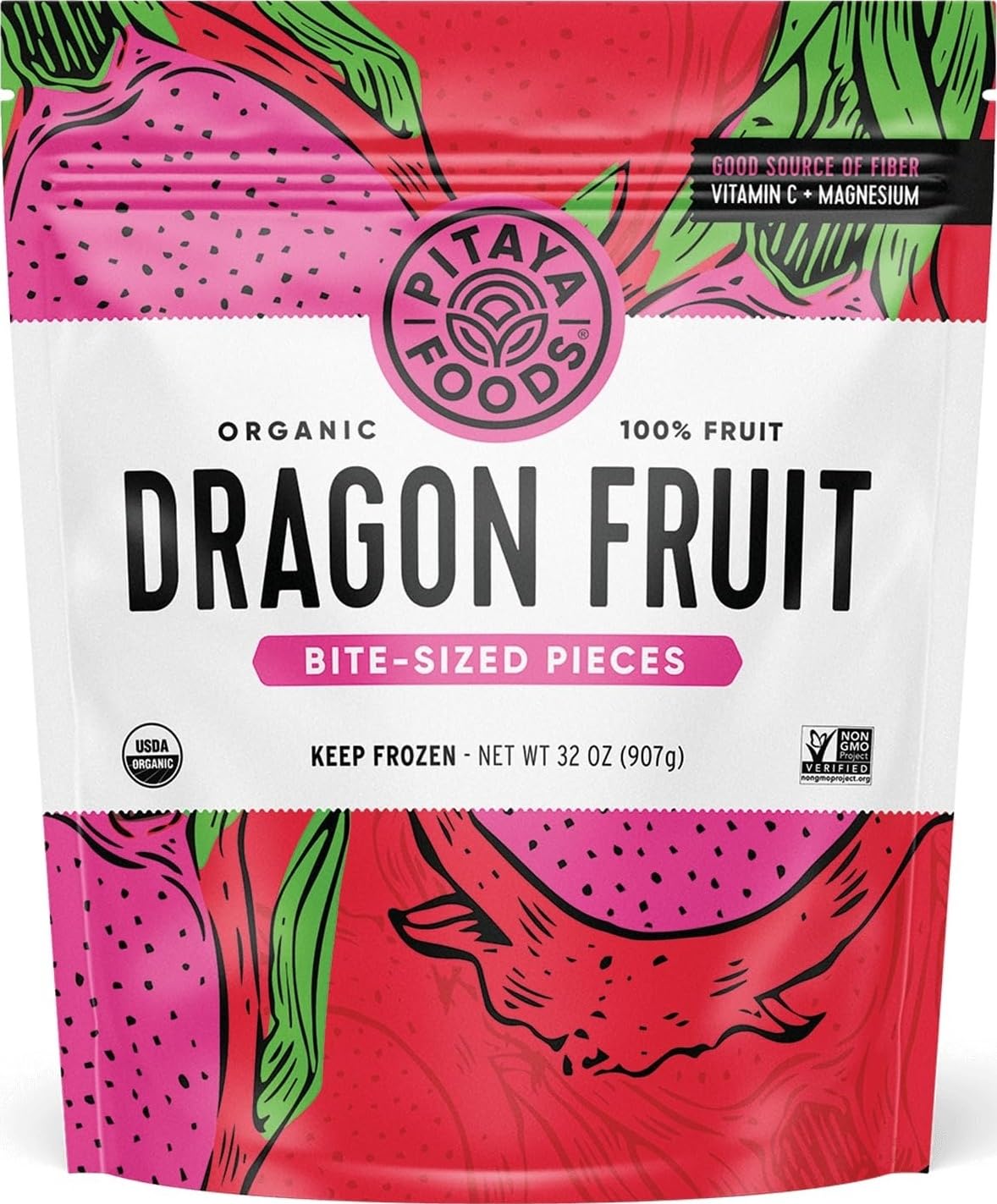 Pitaya Foods Dragon Fruit Organic, 32 Ounce