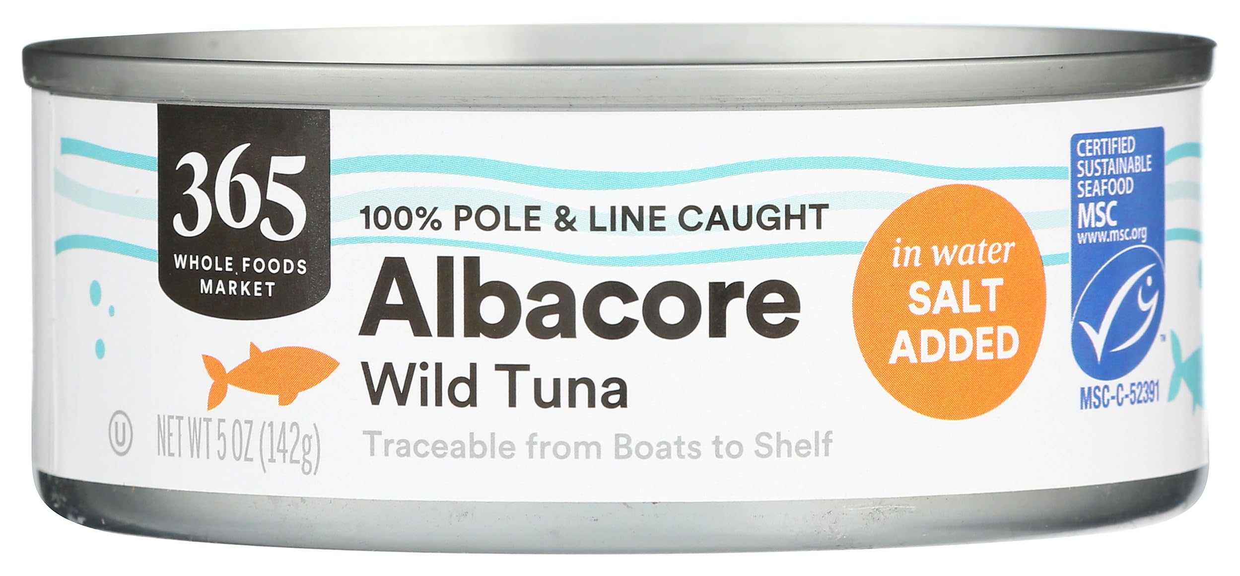 365 by Whole Foods Market Albacore Tuna in Water, 5 Ounce