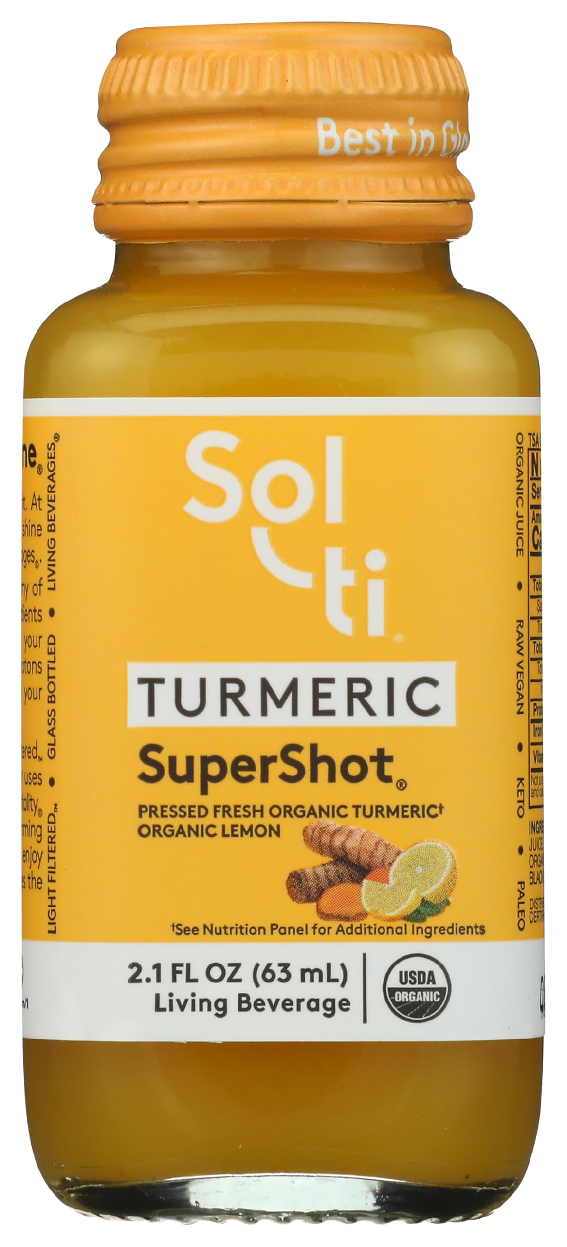 Sol Ti Organic Turmeric Supershot, 2.1 Fl Oz