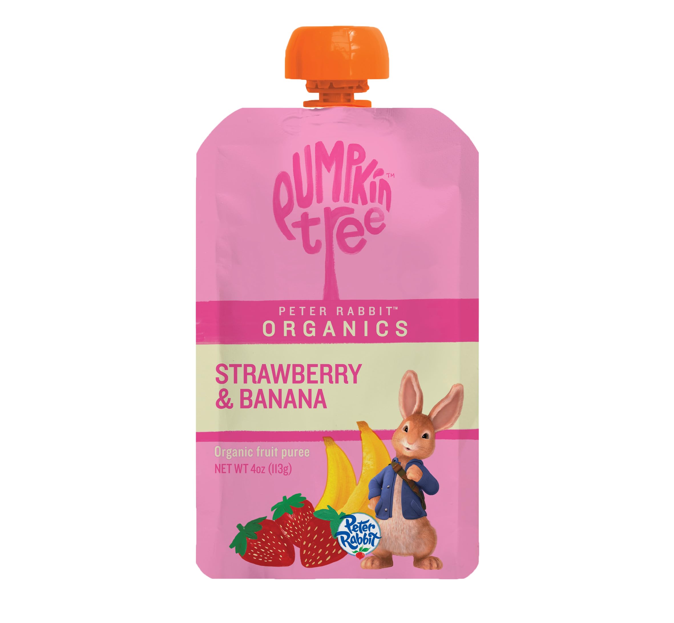 Peter Rabbit Organics Baby Strawberry Banana, 4 oz