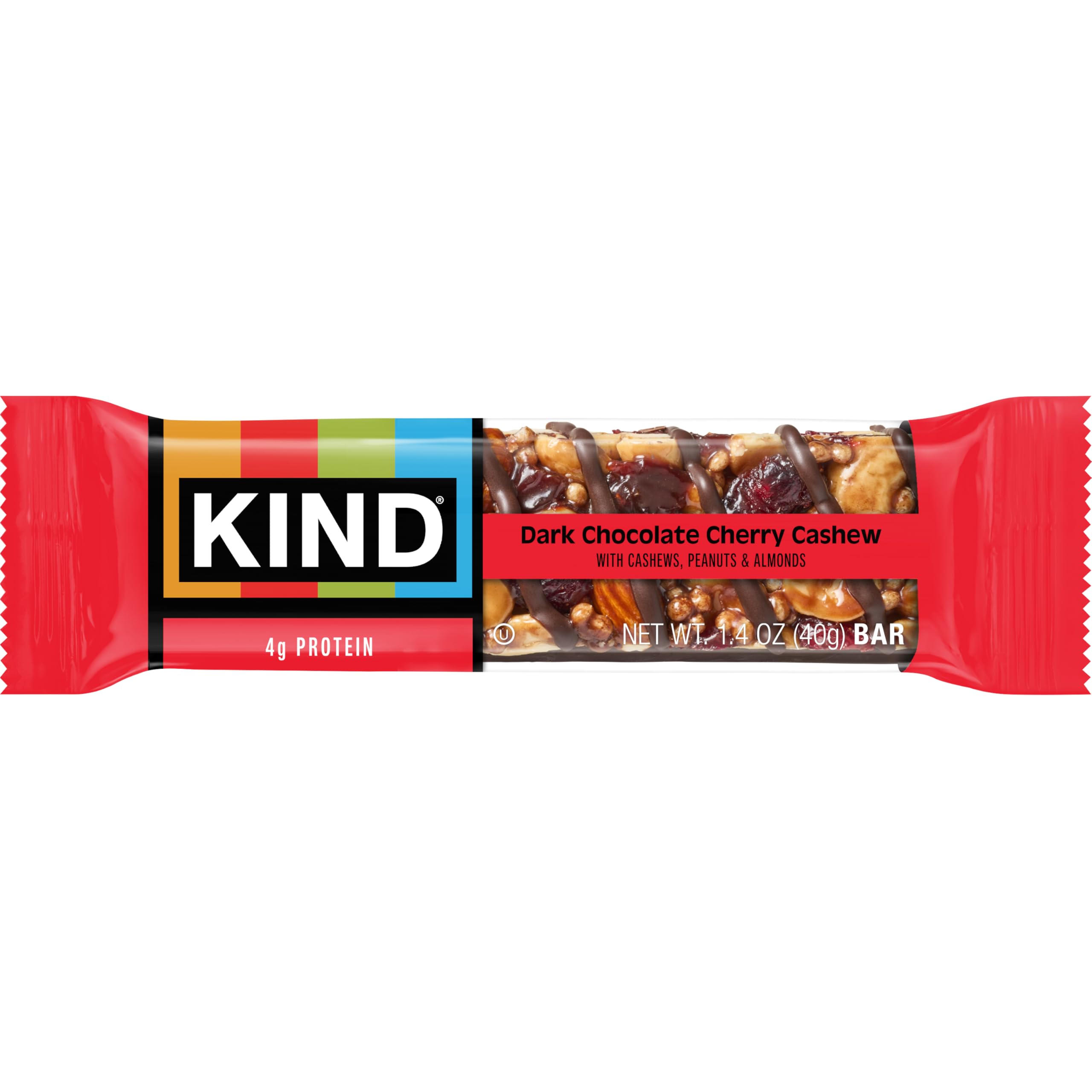 Kind Plus Dark Chocolate Cherry Cashew and Antioxidants Bar, 1.4 oz