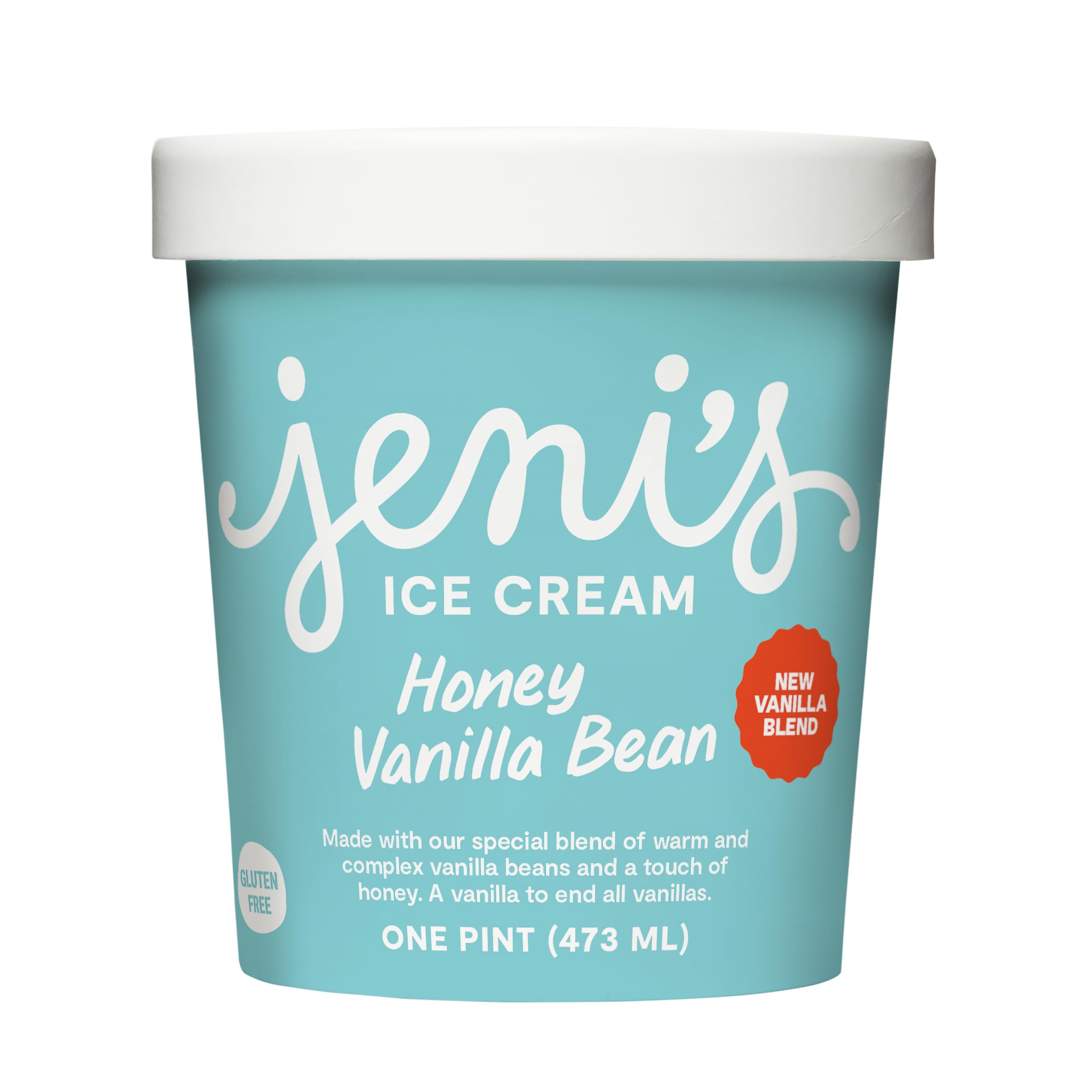 Jenis Splendid Ice Creams, Frozen, Ice Cream Ndali Estate Vanilla Bean, 16 Ounce