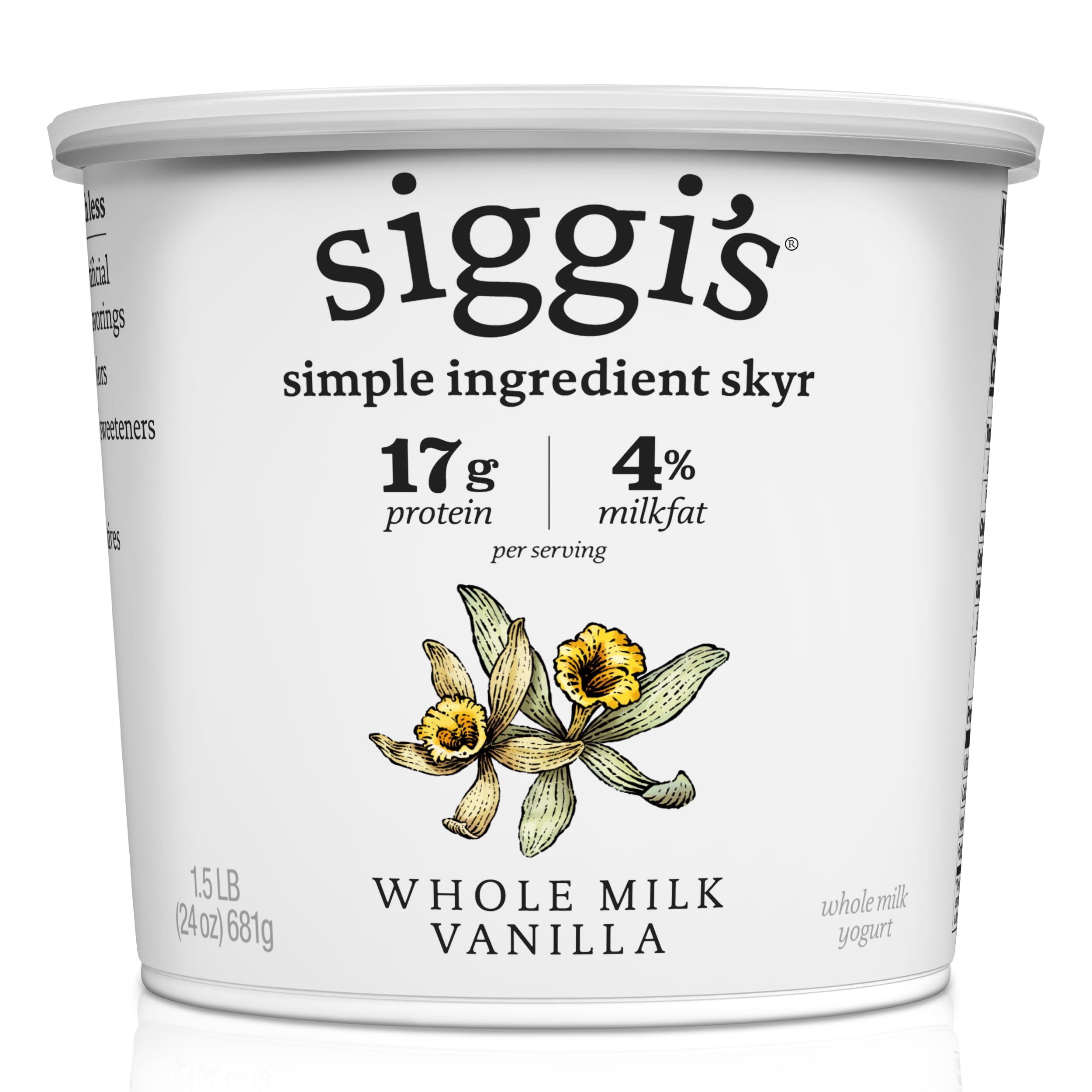Siggi's, Yogurt SKYR Whole Milk Vanilla, 24 Ounce