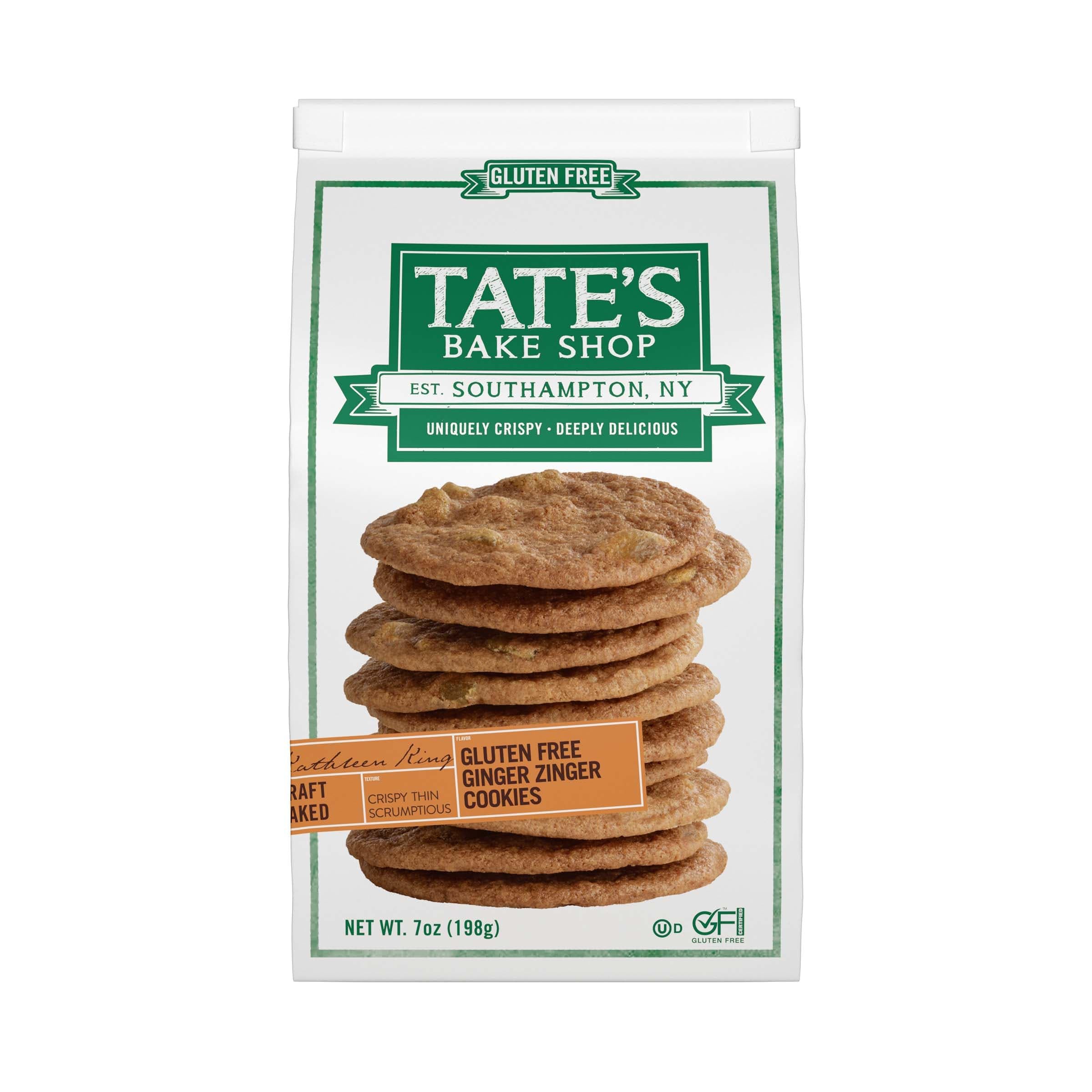 Tate's Bake Shop Gluten Free Ginger Zinger Cookies, 7 oz