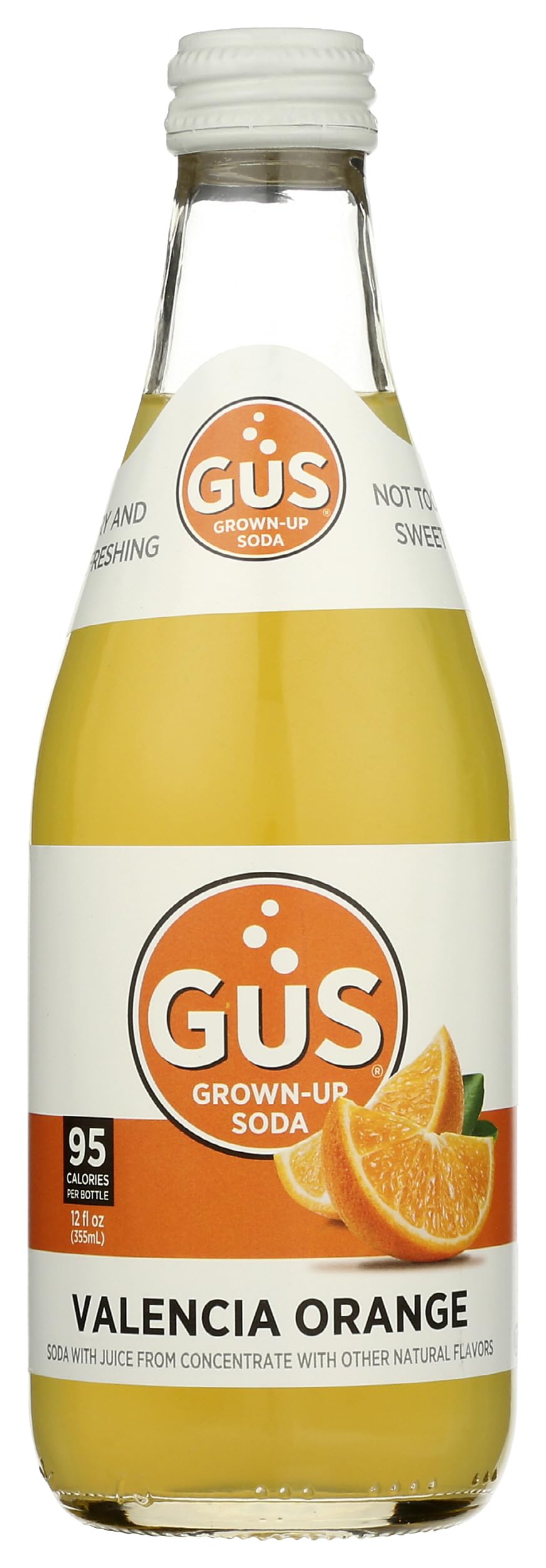 Gus Soda, Soda Dry Valencia Orange, 12 Fl Oz