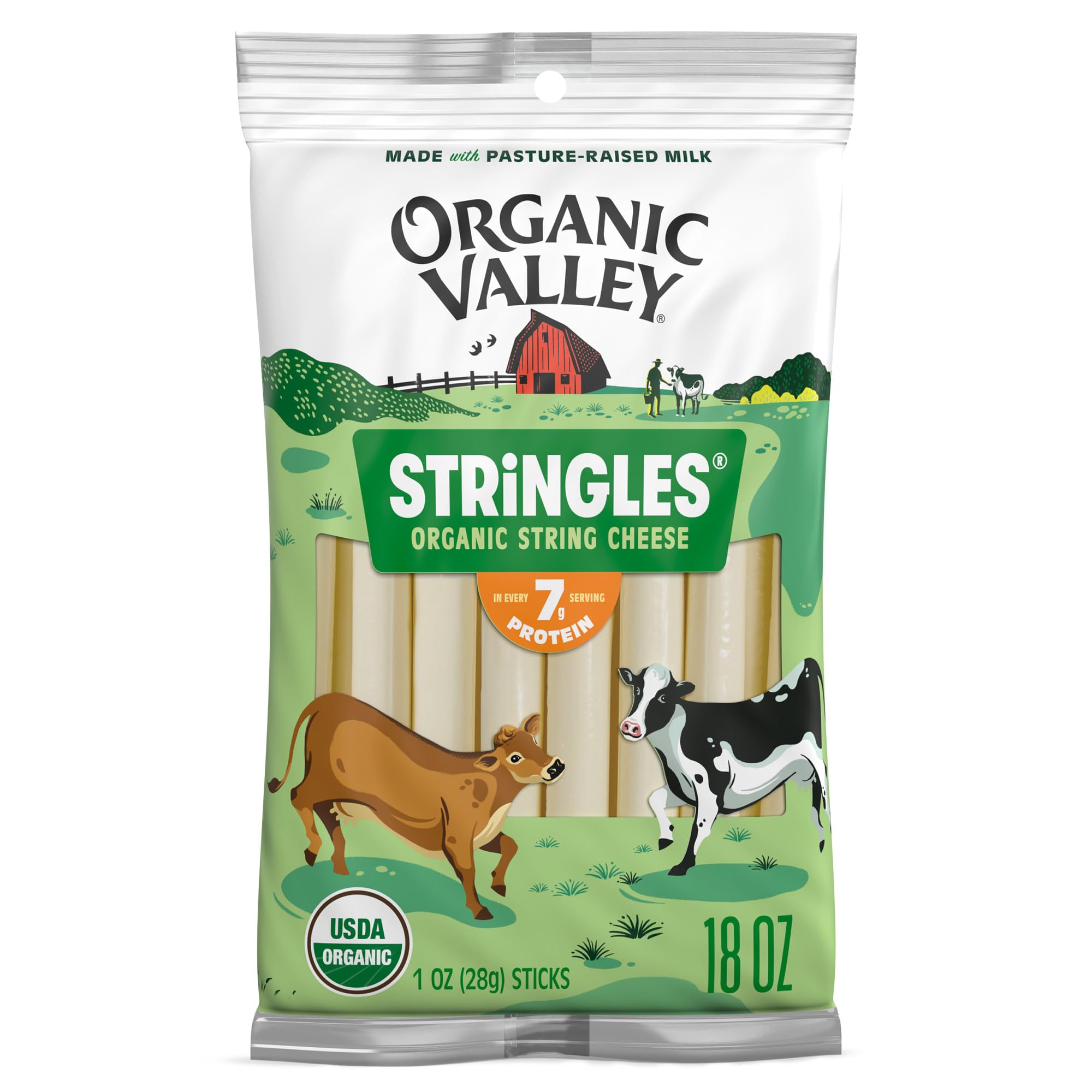 Stringles® Organic Mozzarella String Cheese Sticks, 18 oz