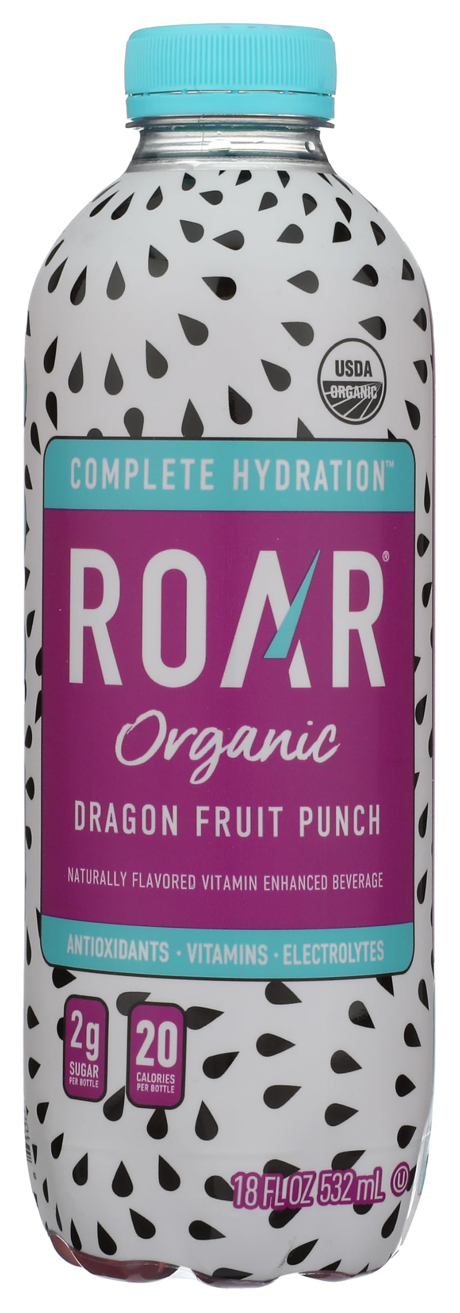 Roar, Organic Drink Hydration Dragon Fruit Punch, 18 Fl Oz