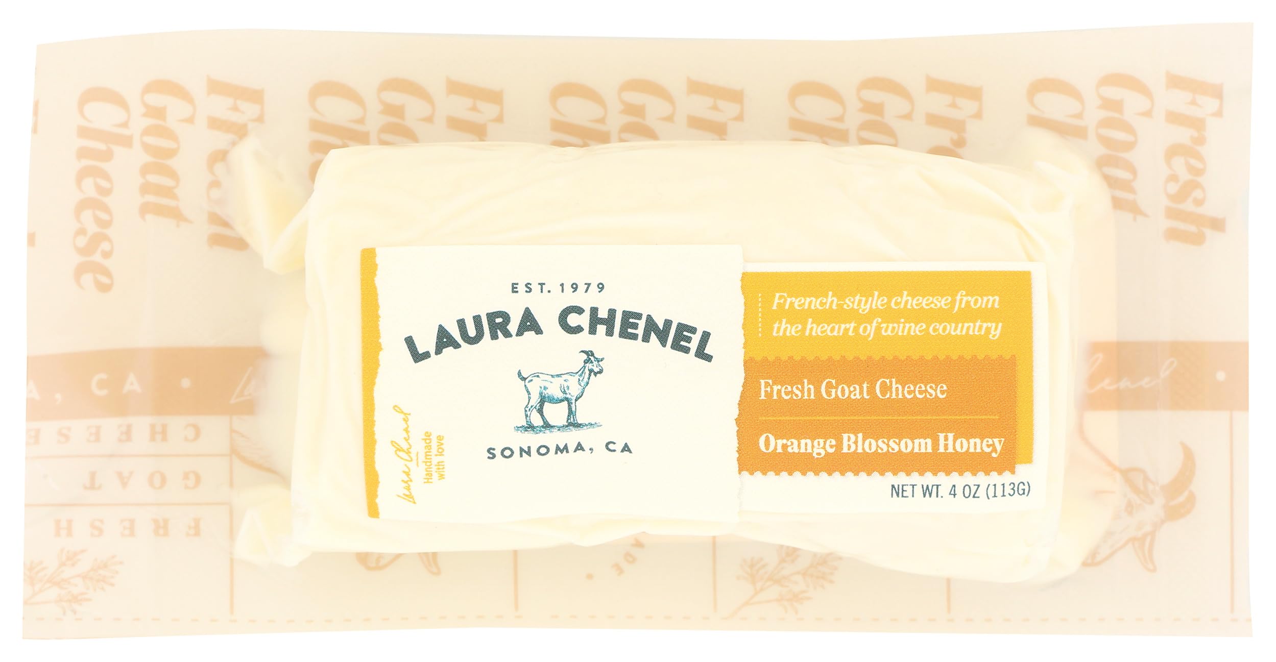 Chevre Orange Blossom Honey Log, 4 Ounce