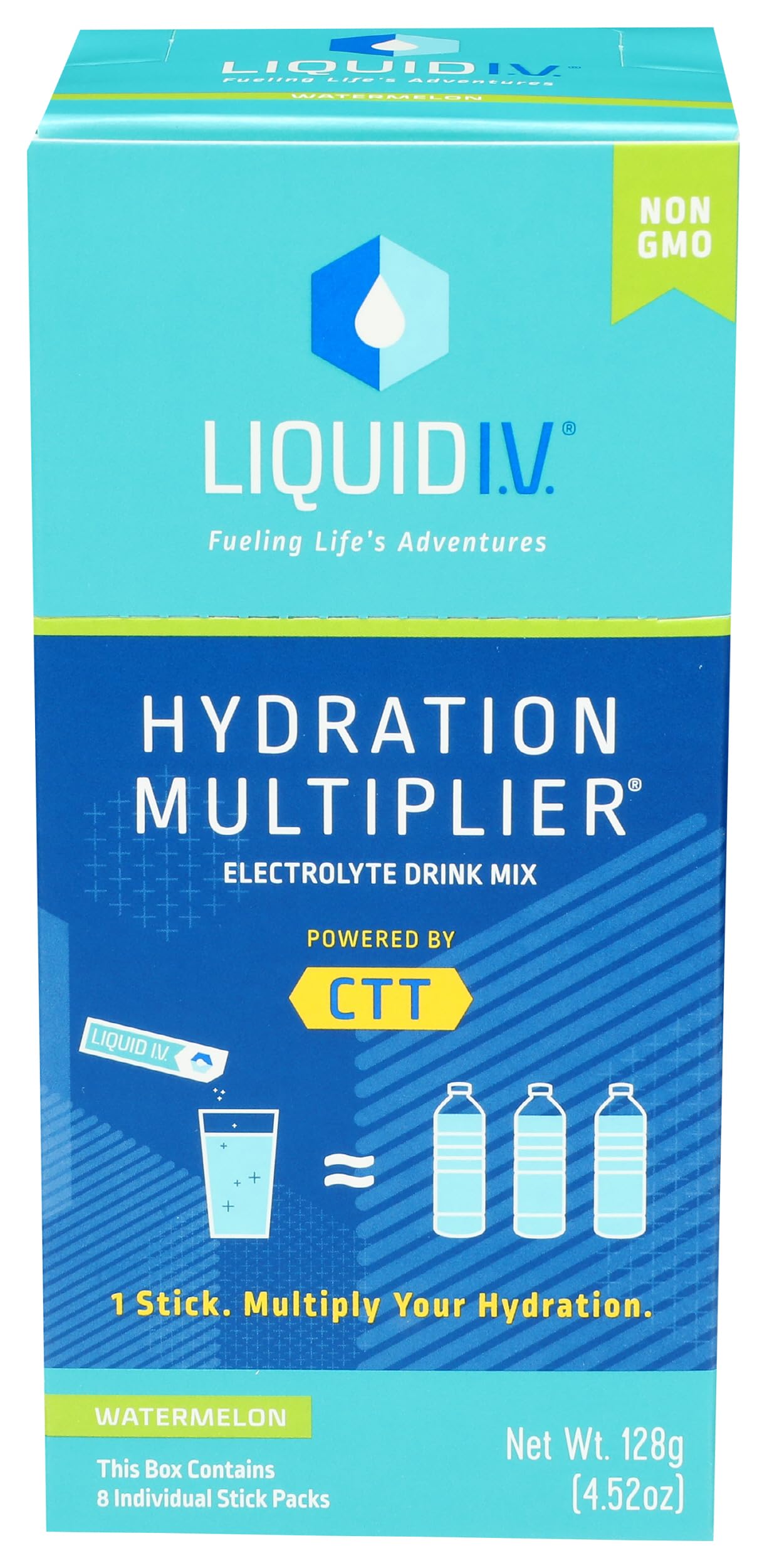 Liquid IV Watermelon Hydration Drink Mix 8 Count, 0.56 OZ